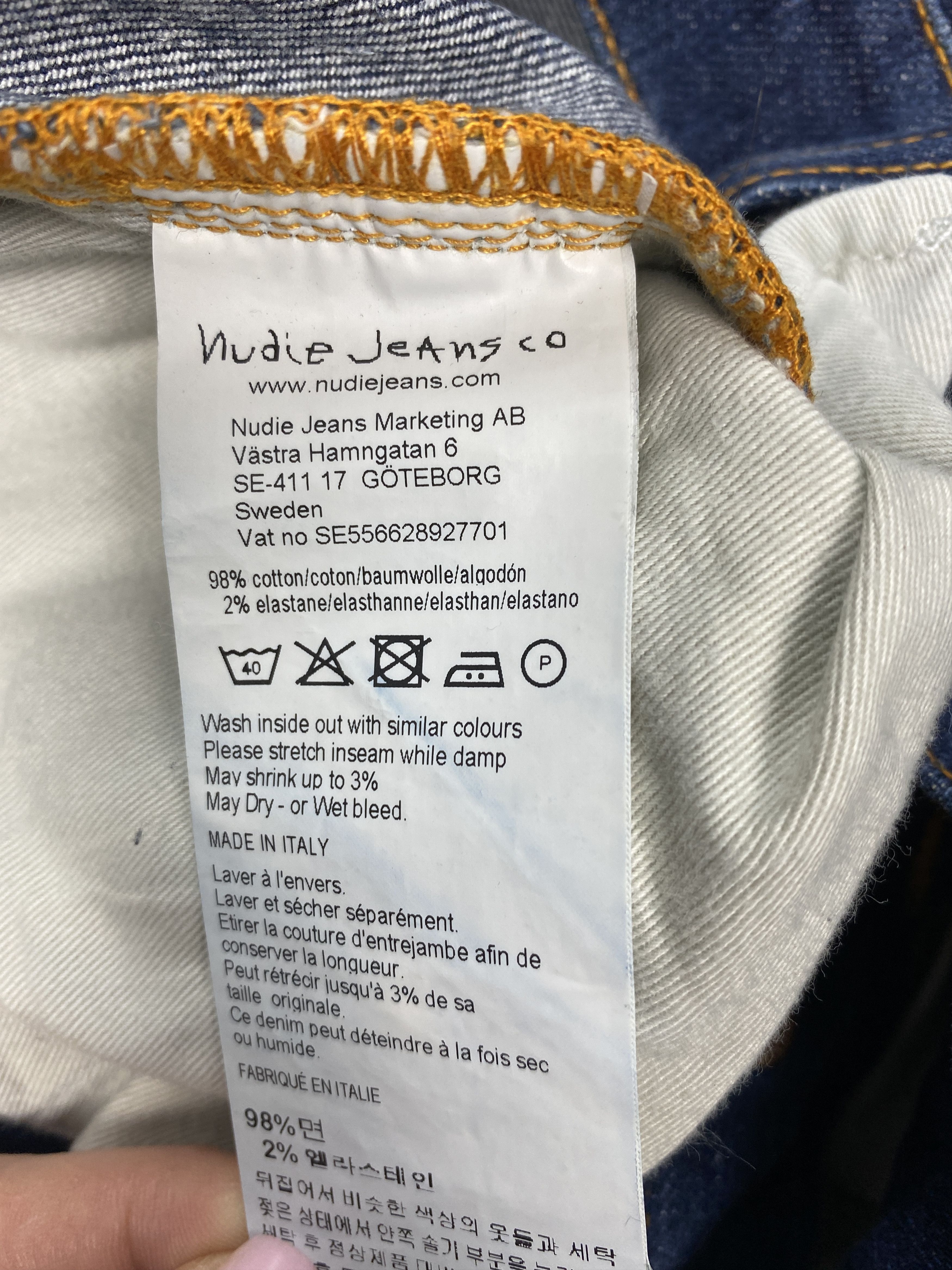 Nudie Jeans × Vintage Nudie Jeans vintage denim pants jeans Size US 33 - 10 Thumbnail