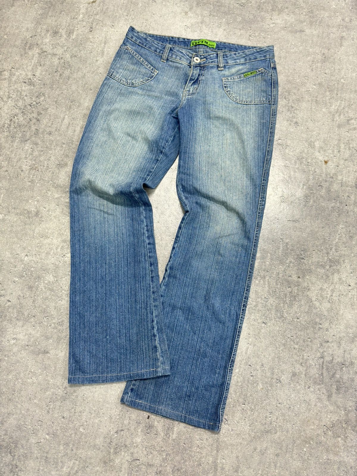 Japanese Brand ᶠᵃⁿᶜʸᵍᵘʸ Y2K Flared Denim Boootcut Flared Jeans Cargo Pant Size US 32 / EU 48 - 1 Thumbnail