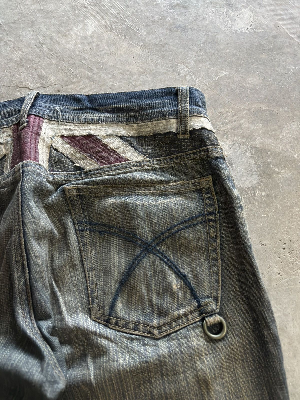 Japanese Brand IN THE ATTIC distressed dirty rusty mud japanese punk grunge Size US 31 - 18 Thumbnail