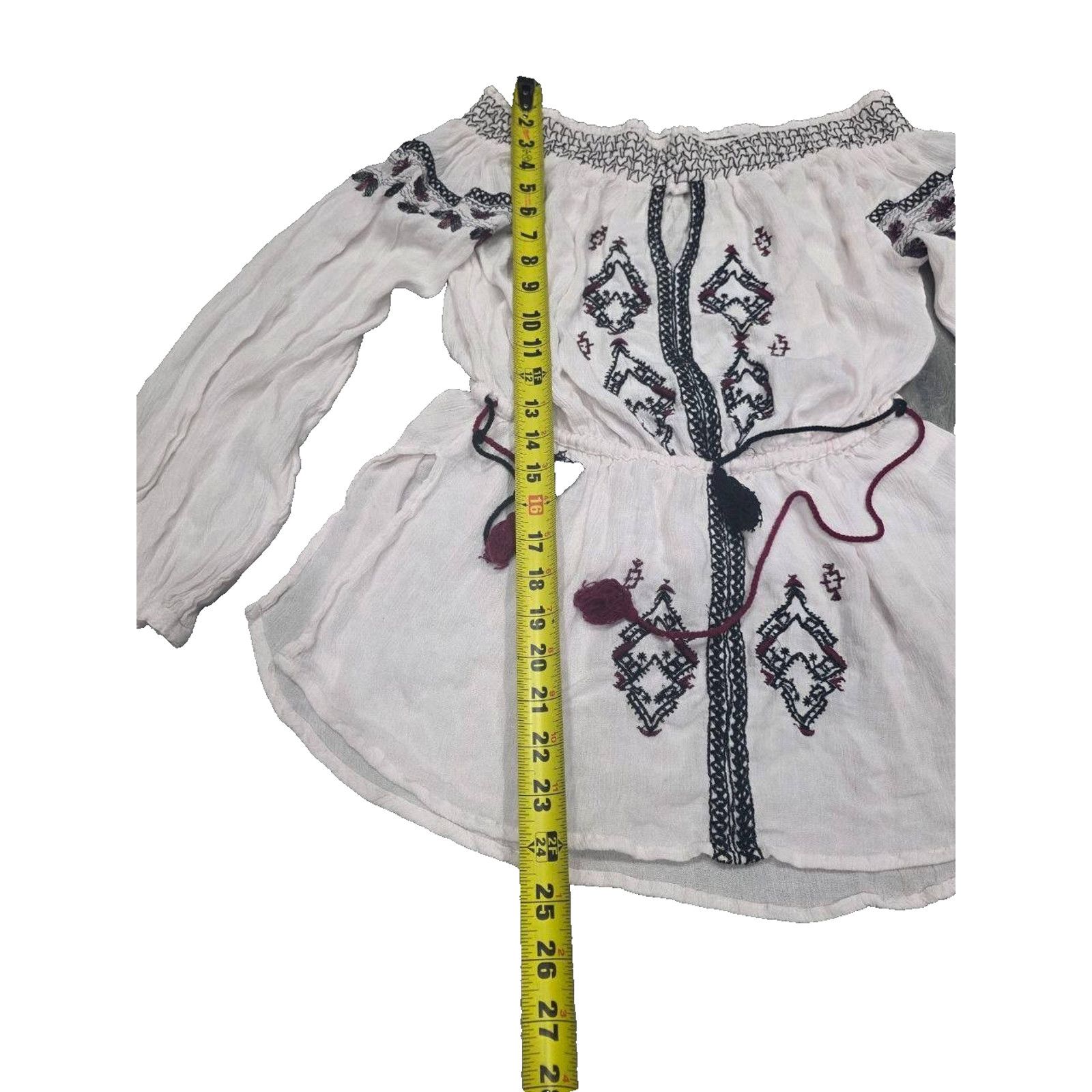 & Other Stories Romeo & Juliet Embroidered Cold Shoulder Top M A003313 Size M / US 6-8 / IT 42-44 - 3 Thumbnail