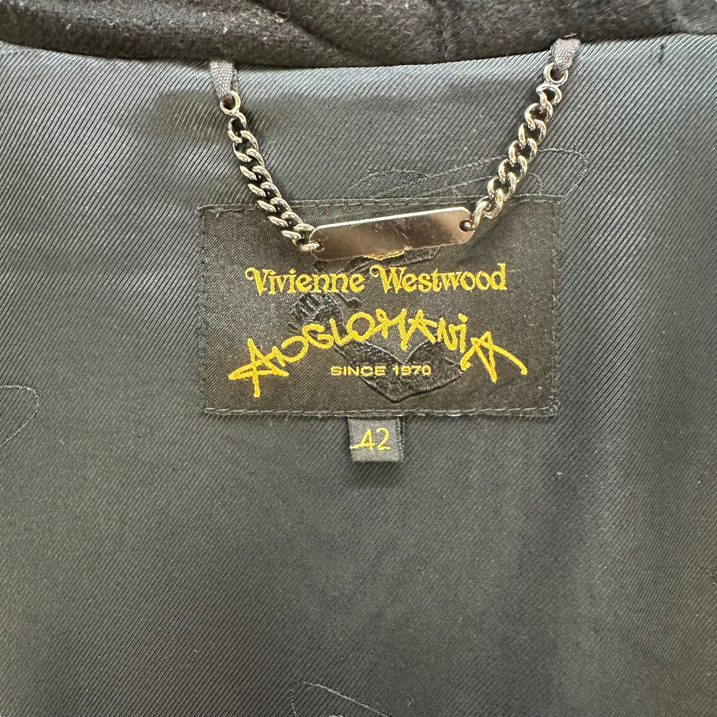 Vivienne Westwood VIVIENNE WESTWOOD ANGLOMANIA BUTTONLESS BELTED COAT 8214-215 Size M / US 6-8 / IT 42-44 - 6 Thumbnail