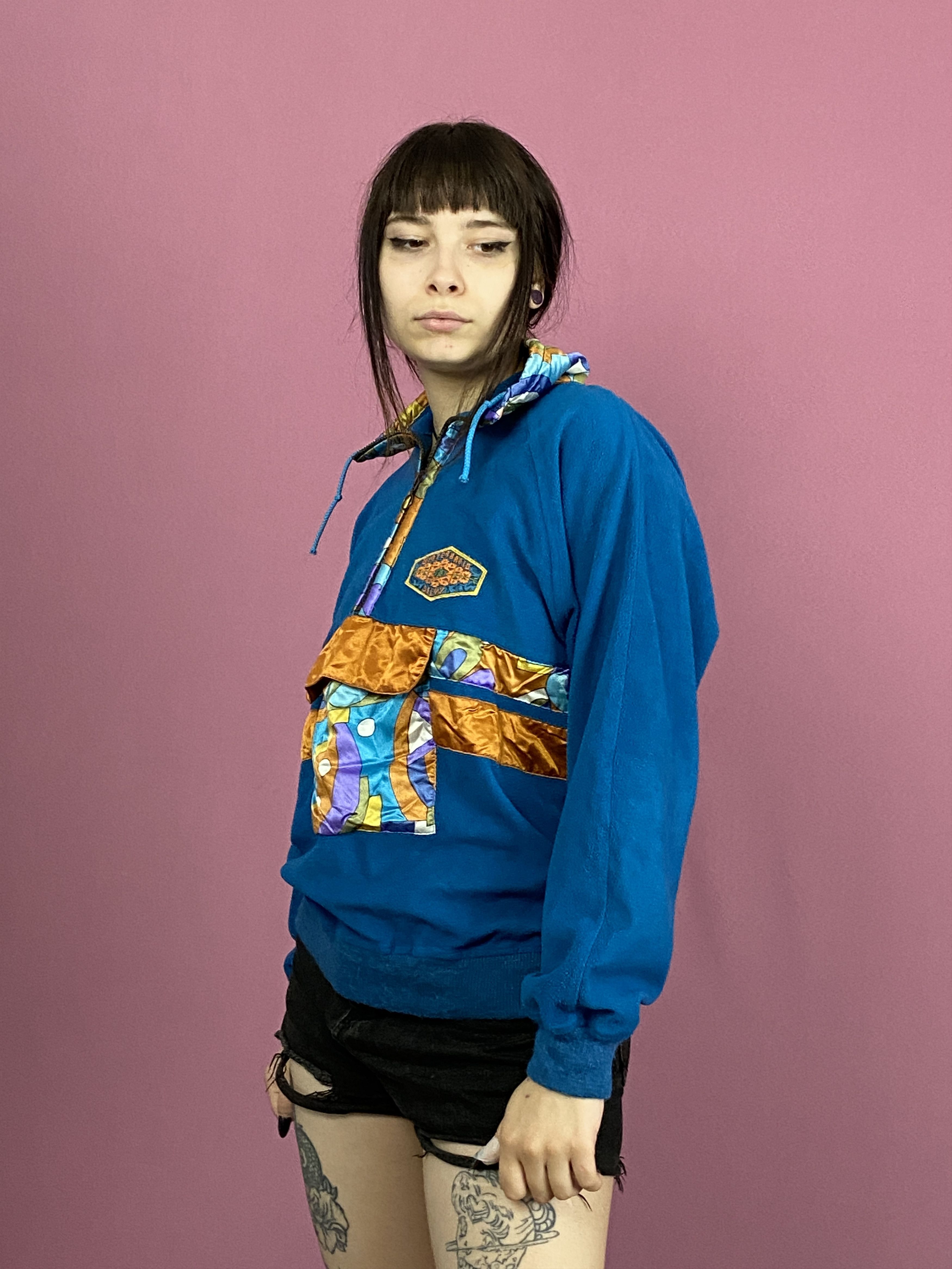 Other × Vintage 90s Silvy Vintage Women's Hald Zip Fleece - M Size M / US 6-8 / IT 42-44 - 2 Thumbnail