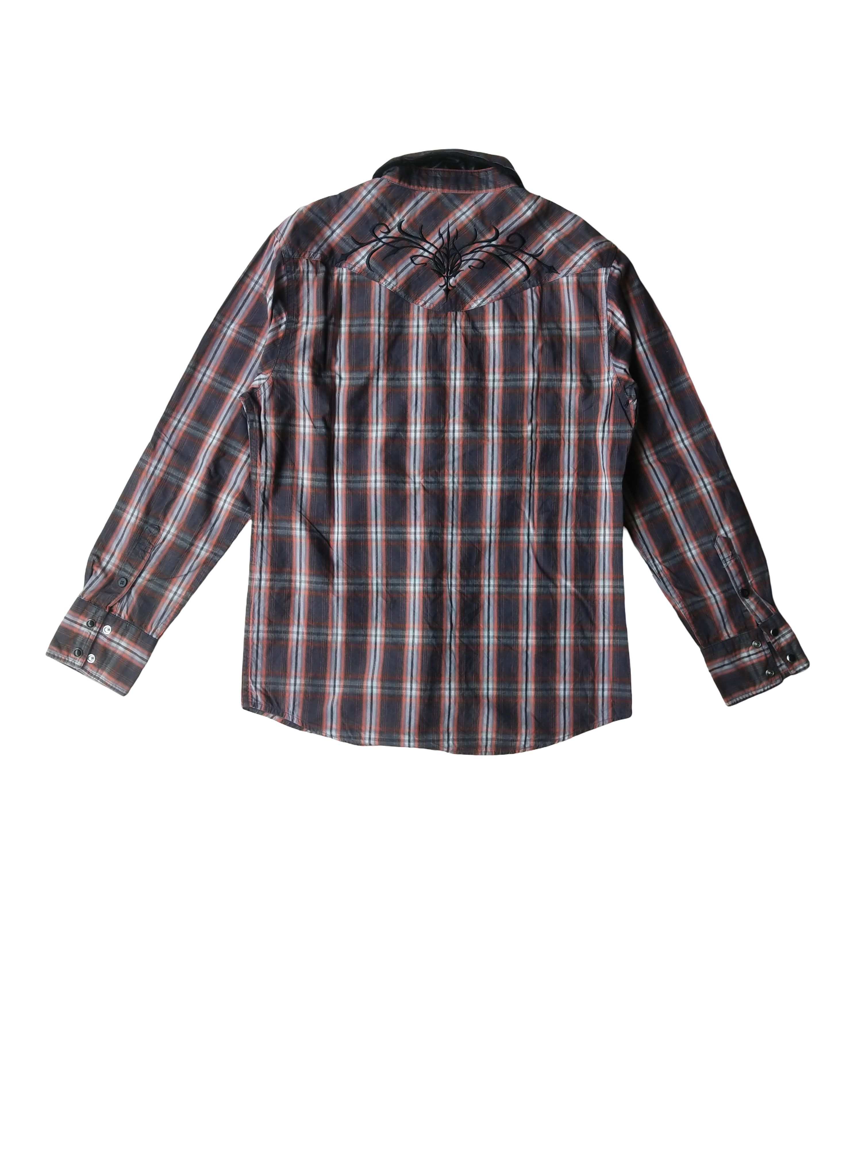 semanticdesign 2000s Semanticdesign Tribal Embroidery Western Plaid Shirt Size US M / EU 48-50 / 2 - 4 Thumbnail