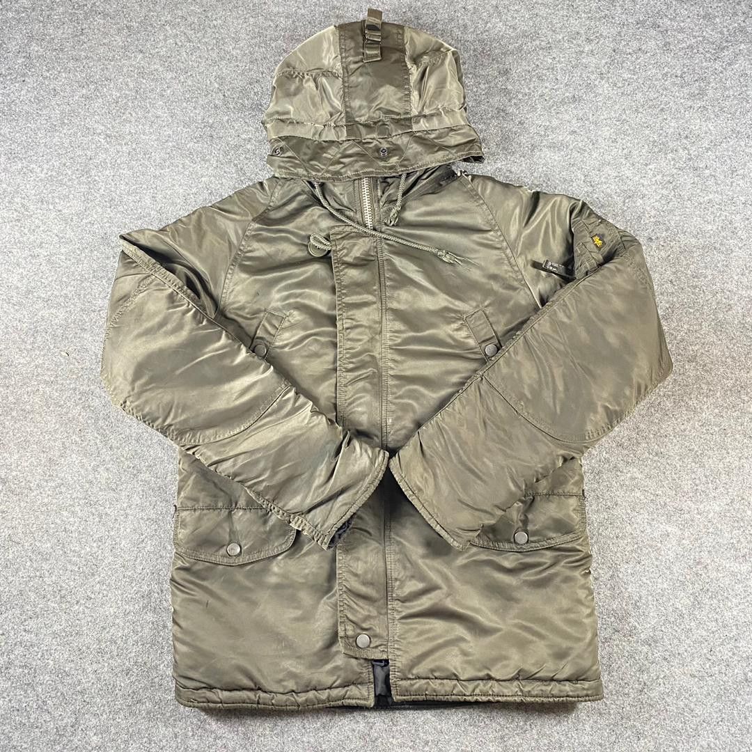 Alpha Industries Vintage 90s Alpha Industry Millitary Hoodies Jacket Size US M / EU 48-50 / 2 - 3 Thumbnail