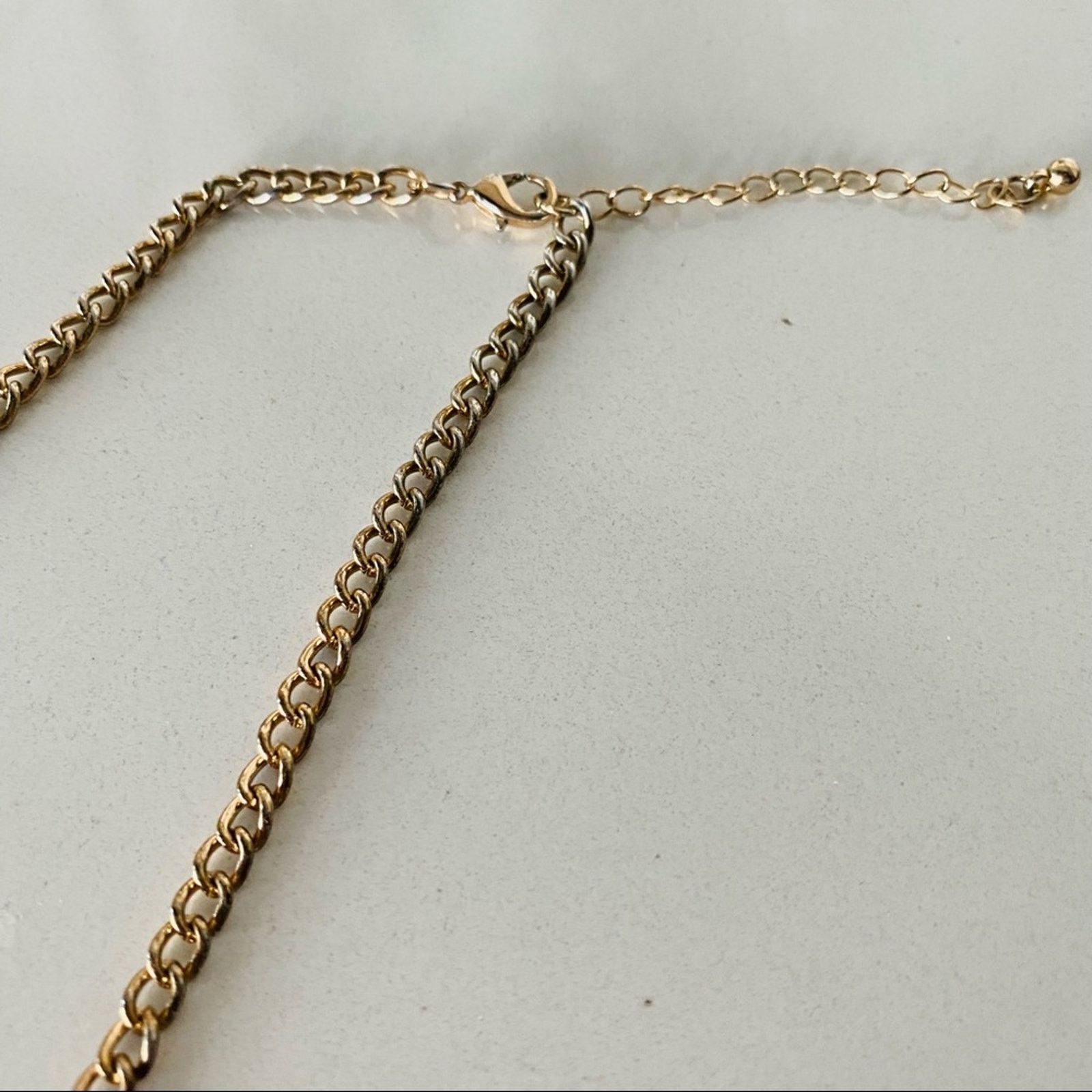 Nordstrom NORDSTROM Black Gold Geometric Triangle Pendant Necklace Size ONE SIZE - 3 Thumbnail