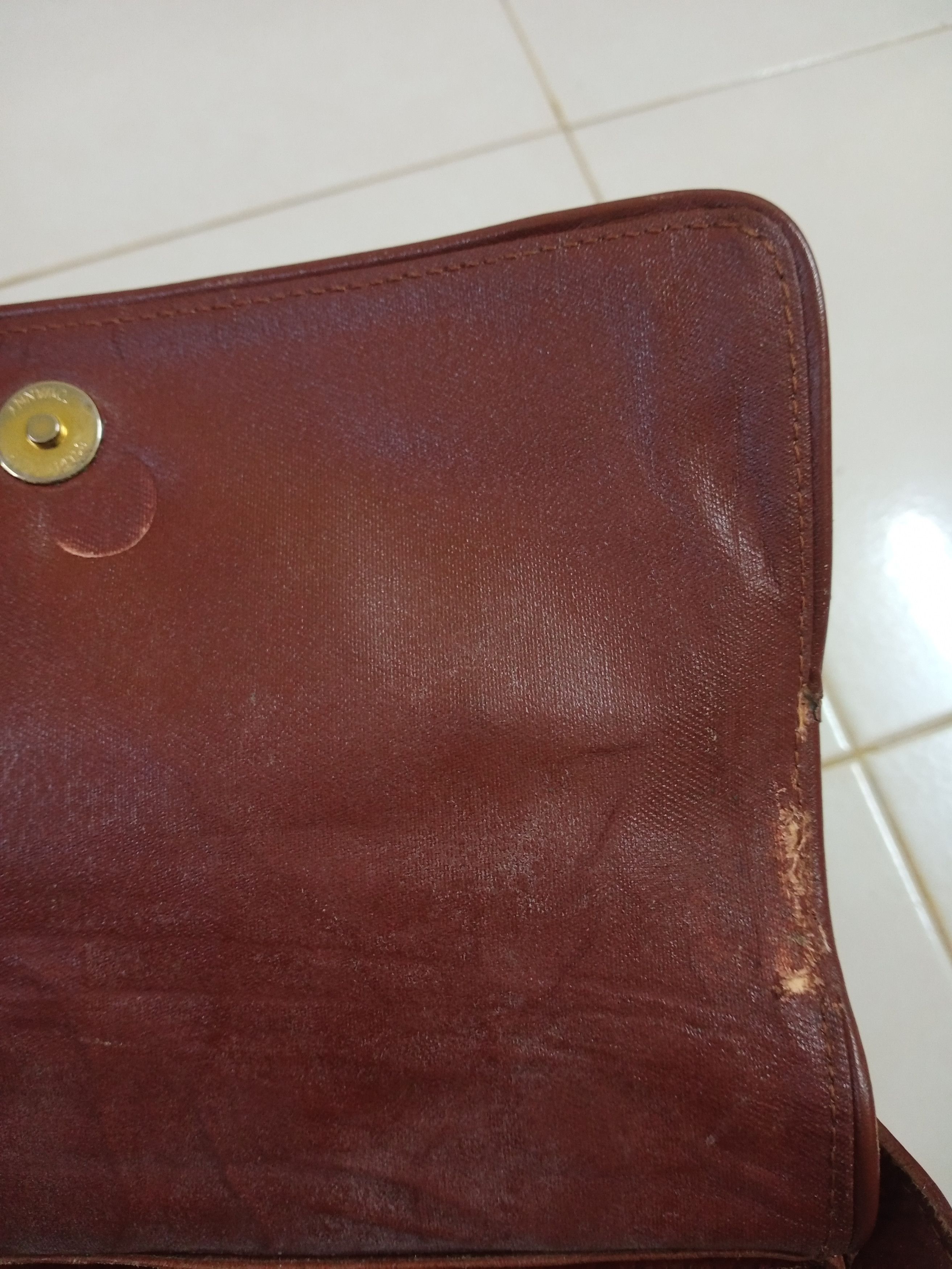 Burberry VINTAGE BURBERRY BROWN LEATHER CROSSBODY BAG Size ONE SIZE - 10 Thumbnail