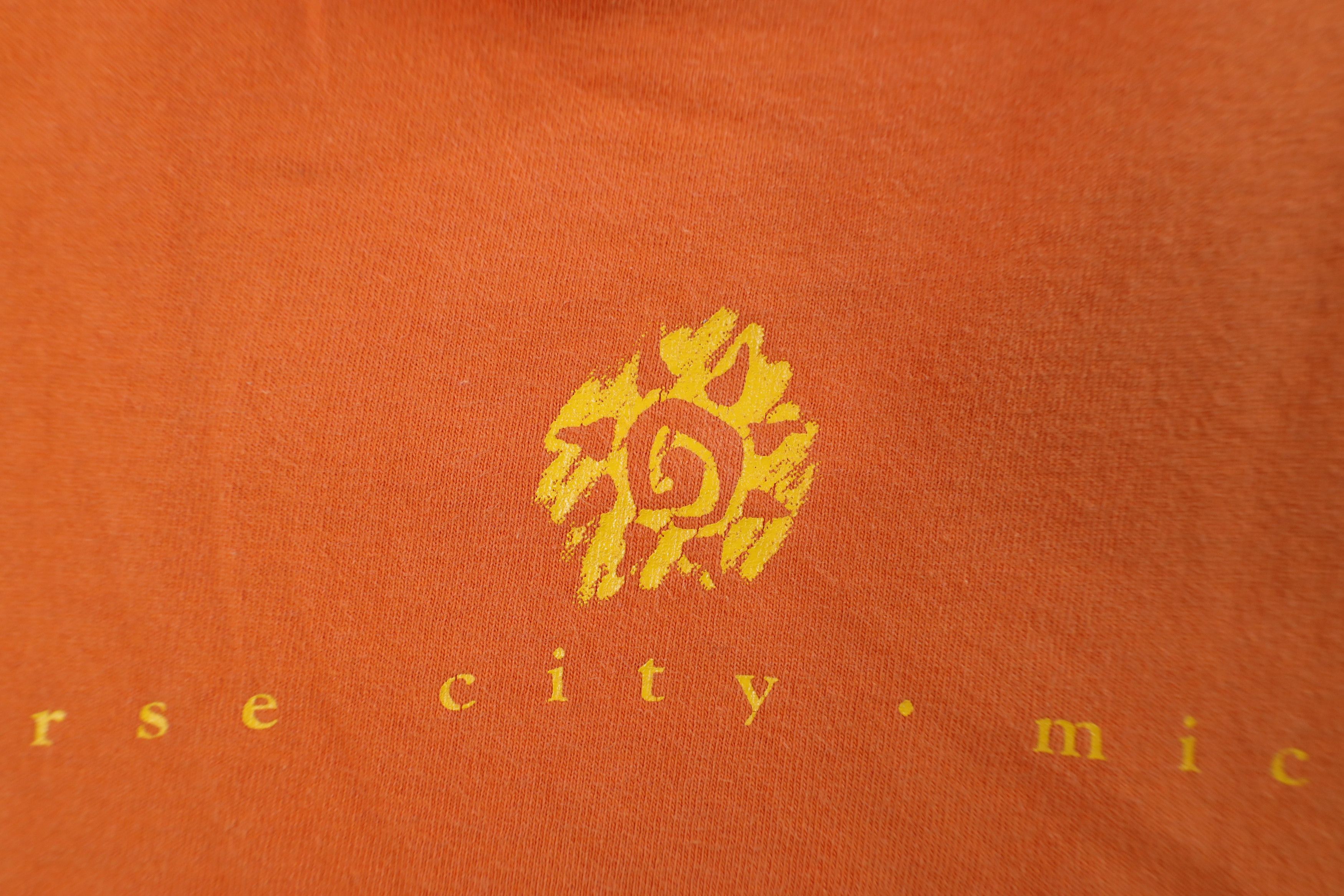 Vintage Vintage 90s City Michigan Tribal Sun T-Shirt Orange USA Size US L / EU 52-54 / 3 - 5 Thumbnail