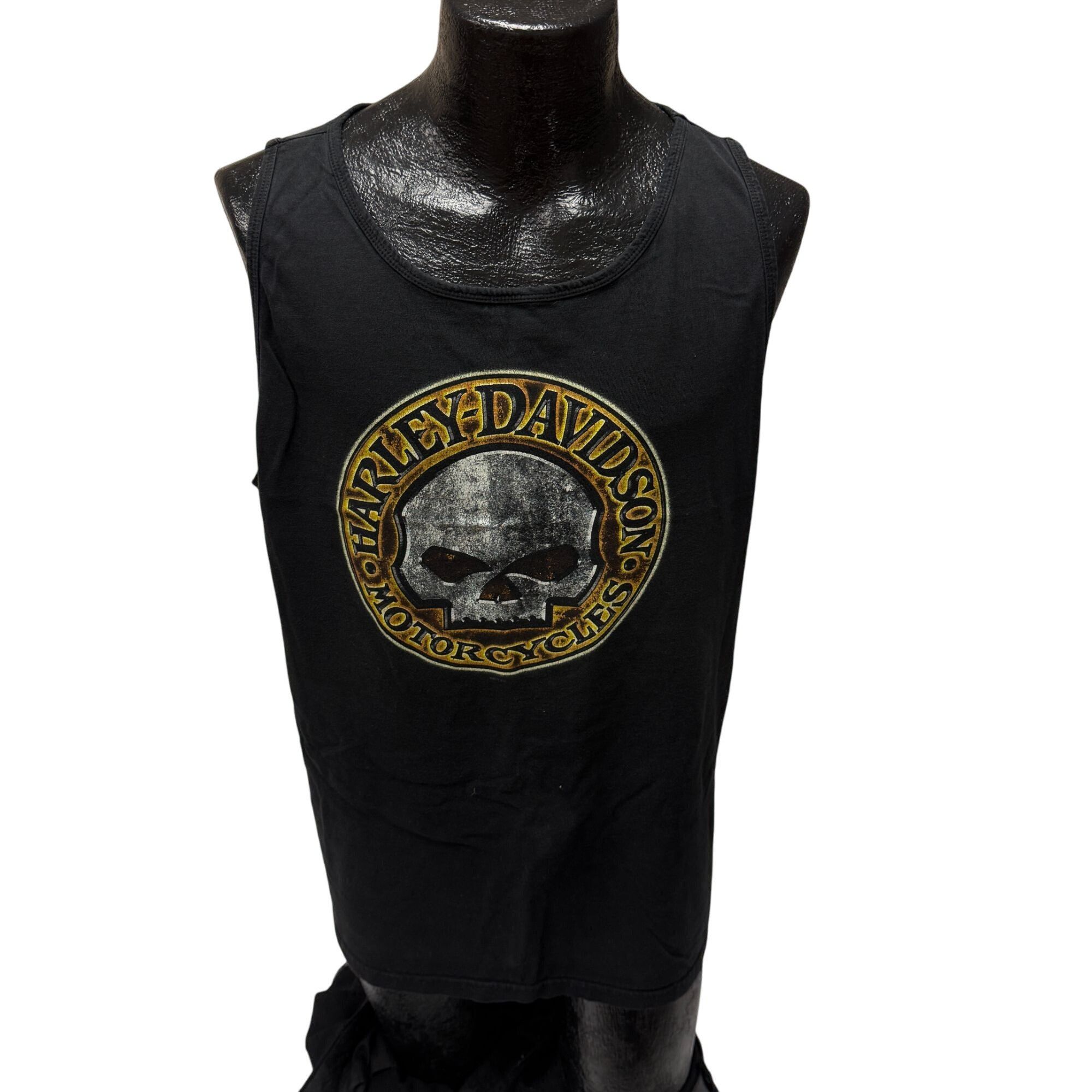 Harley Davidson BRUCE ROSSMEYER'S Motorcycle SKULL Tank Top DAYTONA BEACH Size US XL / EU 56 / 4 - 1 Thumbnail