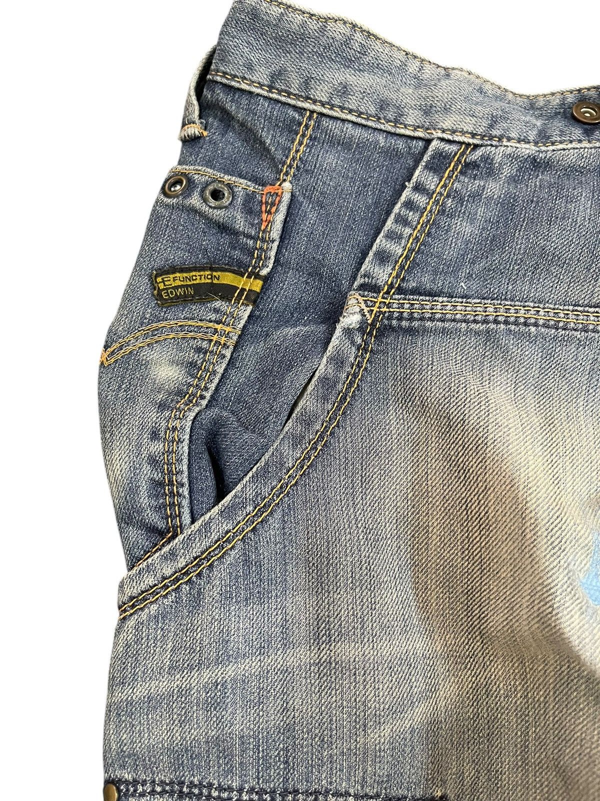 4GSELLER × Edwin Vintage Edwin E Function Baggy Cargo Denim Size US 39 - 8 Thumbnail