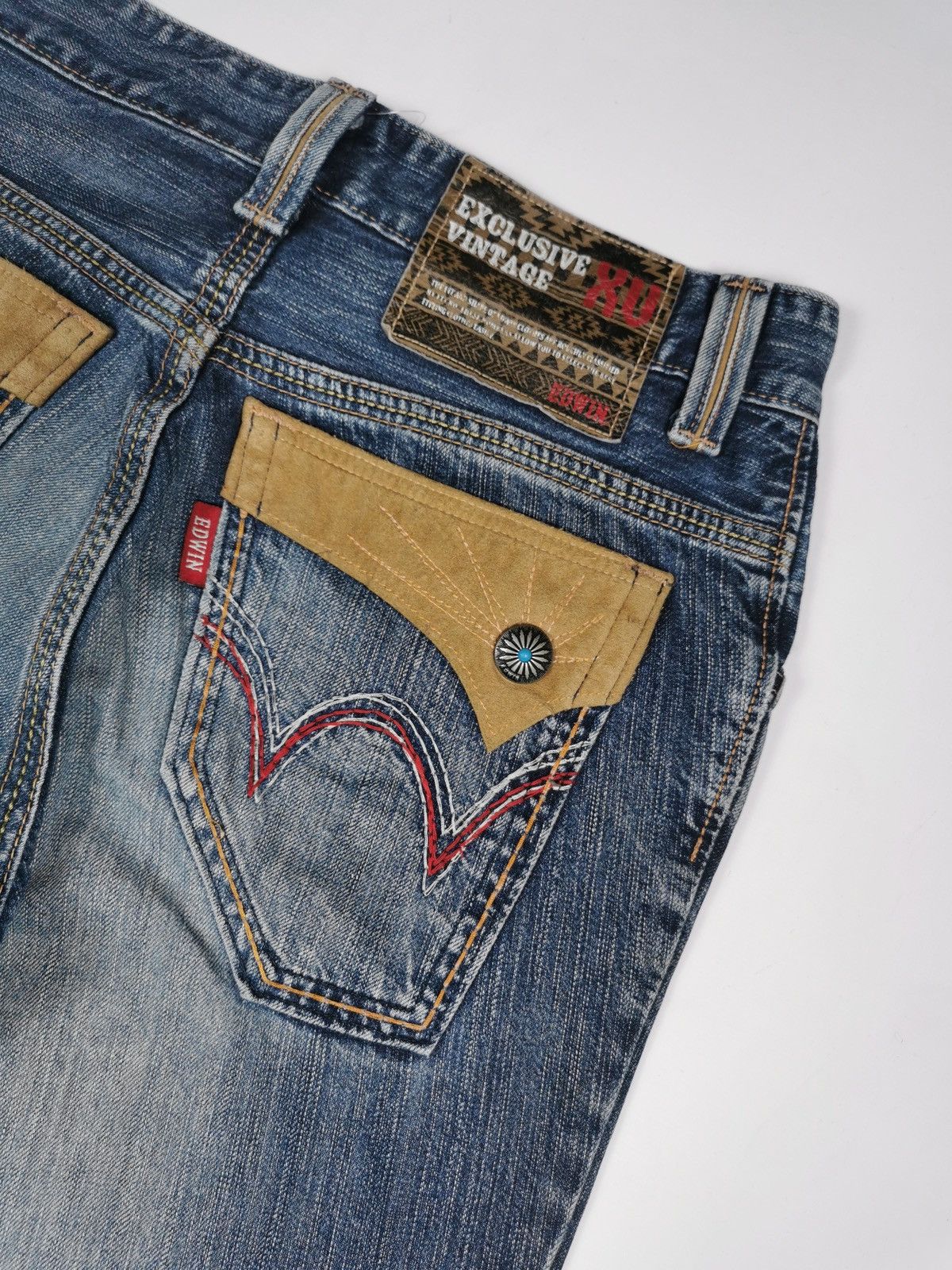 Edwin Bootcut Edwin 441XVS Distressed Knee Jeans Size US 31 - 6 Thumbnail