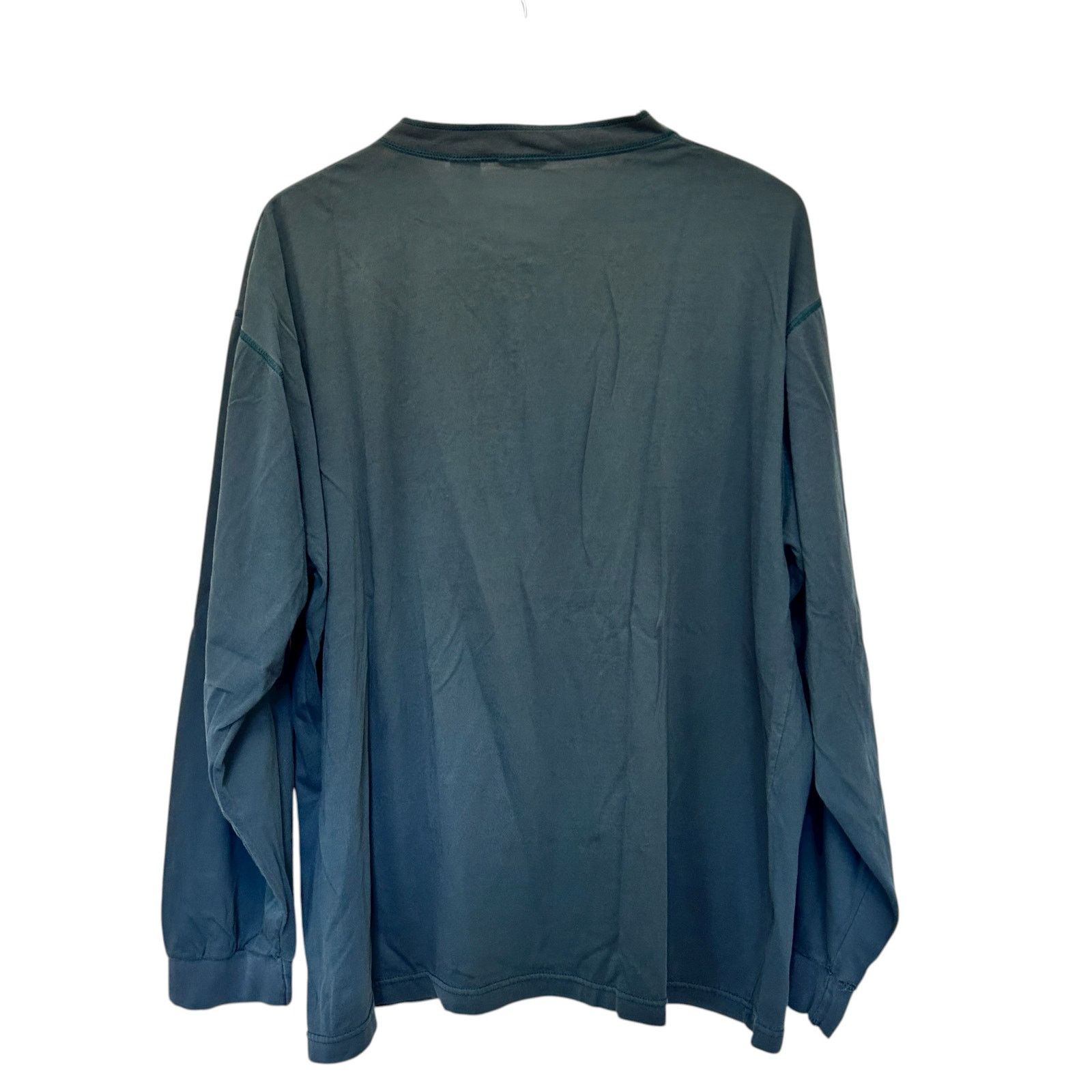 L.L. Bean Vintage LL Bean Green Long Sleeve Henley Sz XLT Size US XL / EU 56 / 4 - 7 Thumbnail