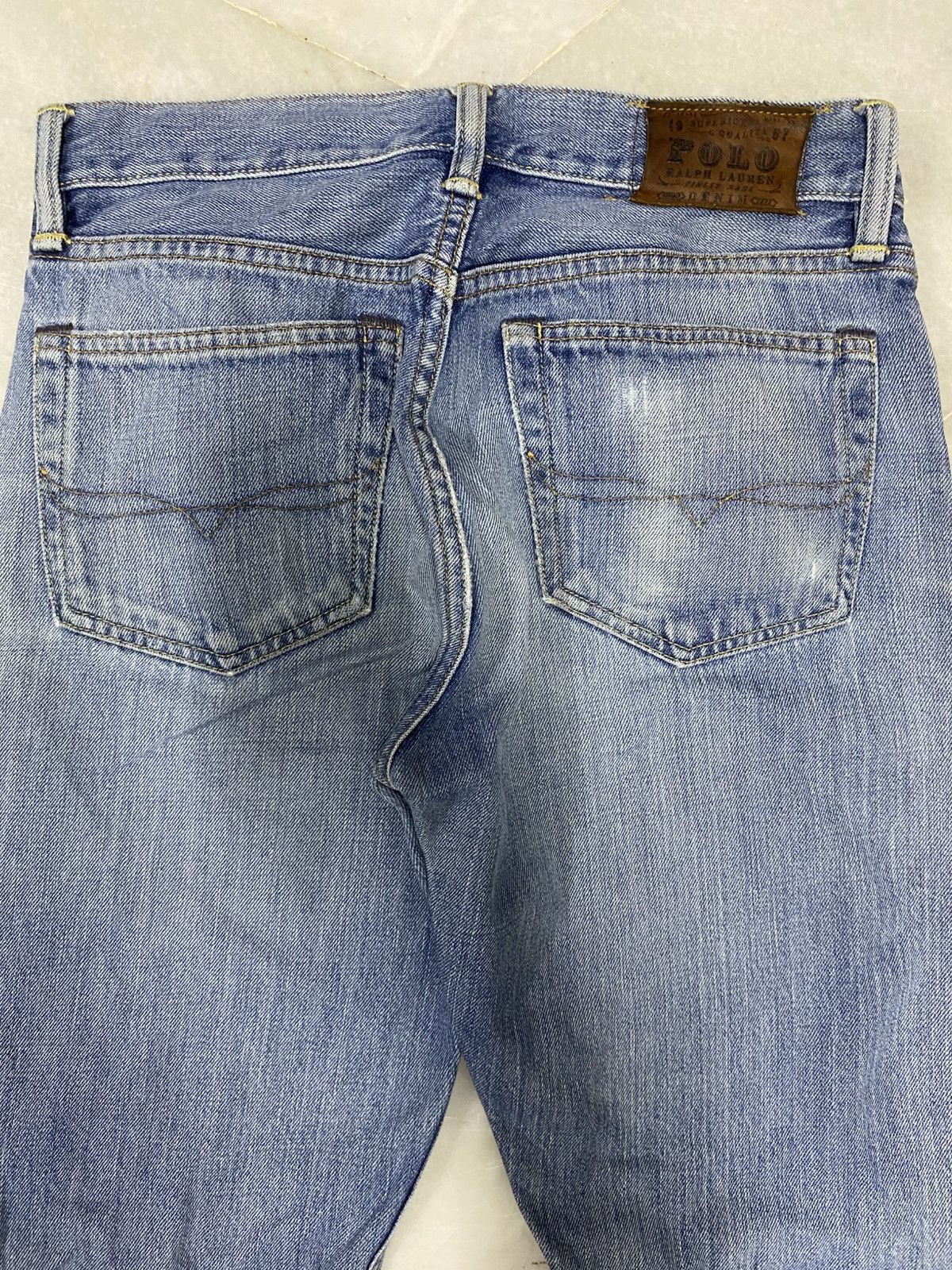 Polo Ralph Lauren Size 30x29 Vintage Polo Ralph Lauren Distressed Jeans Faded Size US 29 - 13 Thumbnail