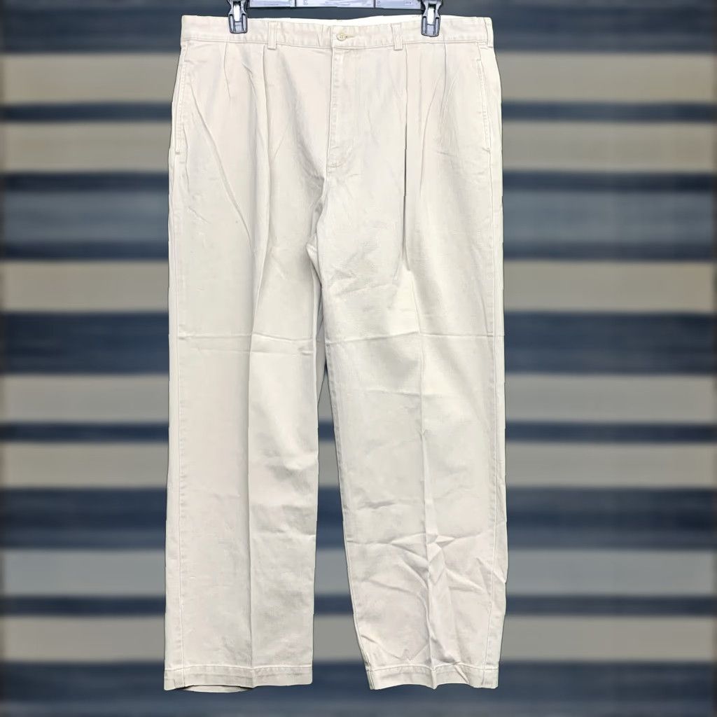 Polo Ralph Lauren Polo Ralph Lauren Mens Pants 40x30 Beige Corduroy Chino Classic Fit Slacks 90s Size US L / EU 52-54 / 3 - 1 Thumbnail