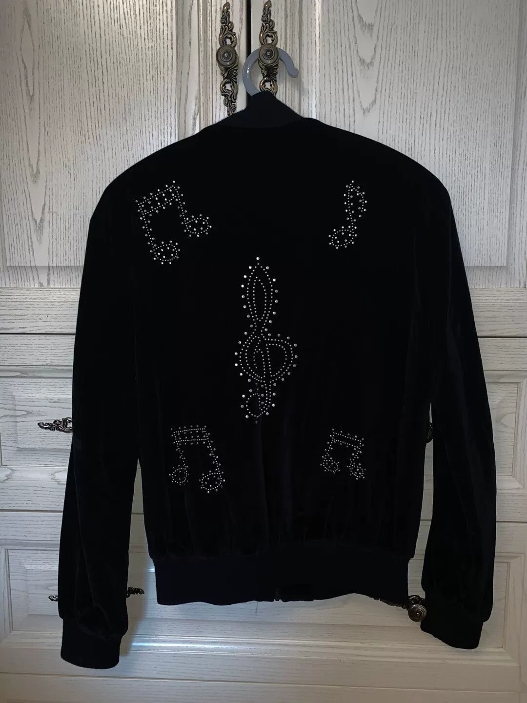 Saint Laurent Paris Saint Laurent Velvet Bomber Jacket Size US S / EU 44-46 / 1 - 1 Thumbnail