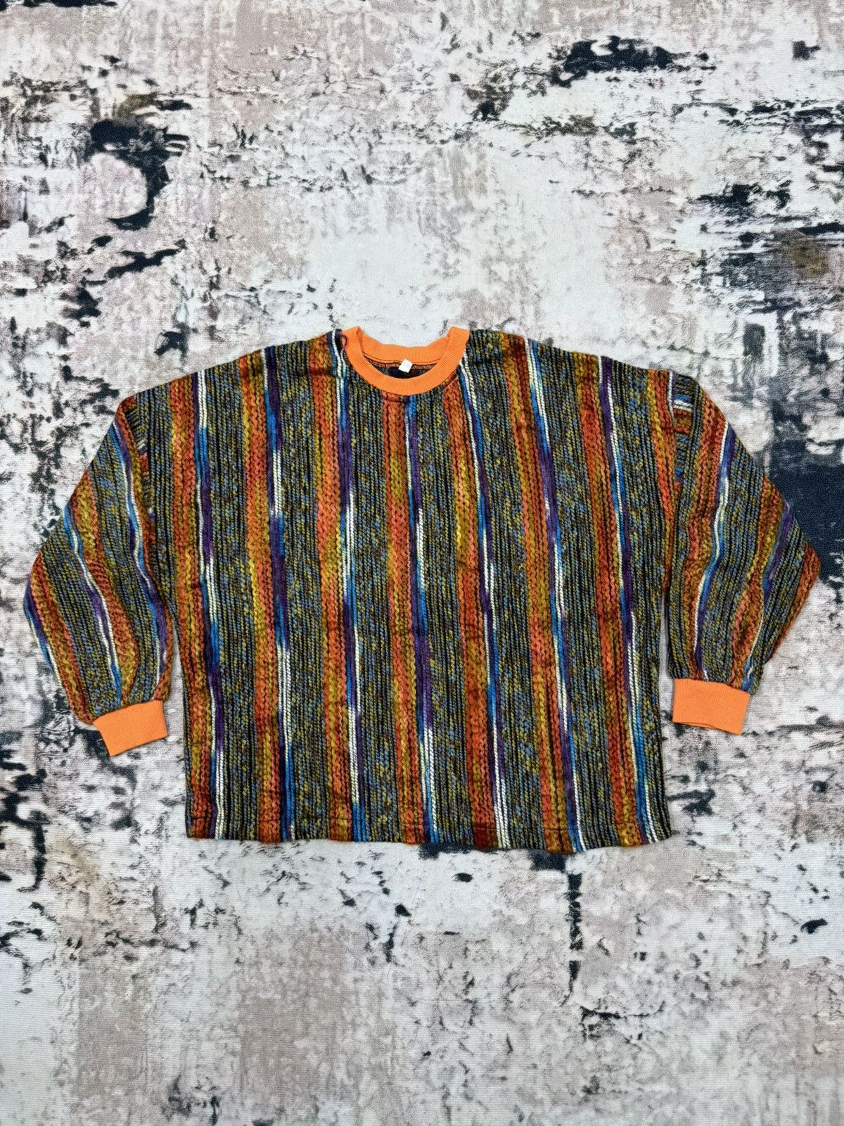 Japanese Brand Unbranded Knit Cropped Sweatshirt Size L / US 10 / IT 46 - 3 Thumbnail