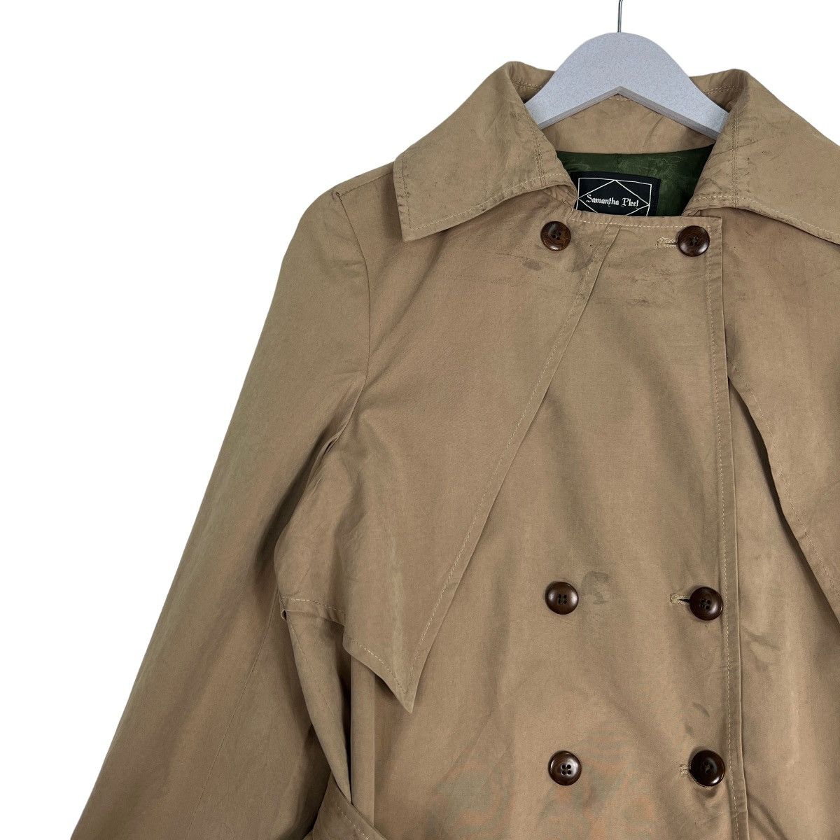 Designer 🔥 SAMANTHA PLEET TRENCH COAT MADE IN USA Size US S / EU 44-46 / 1 - 7 Thumbnail