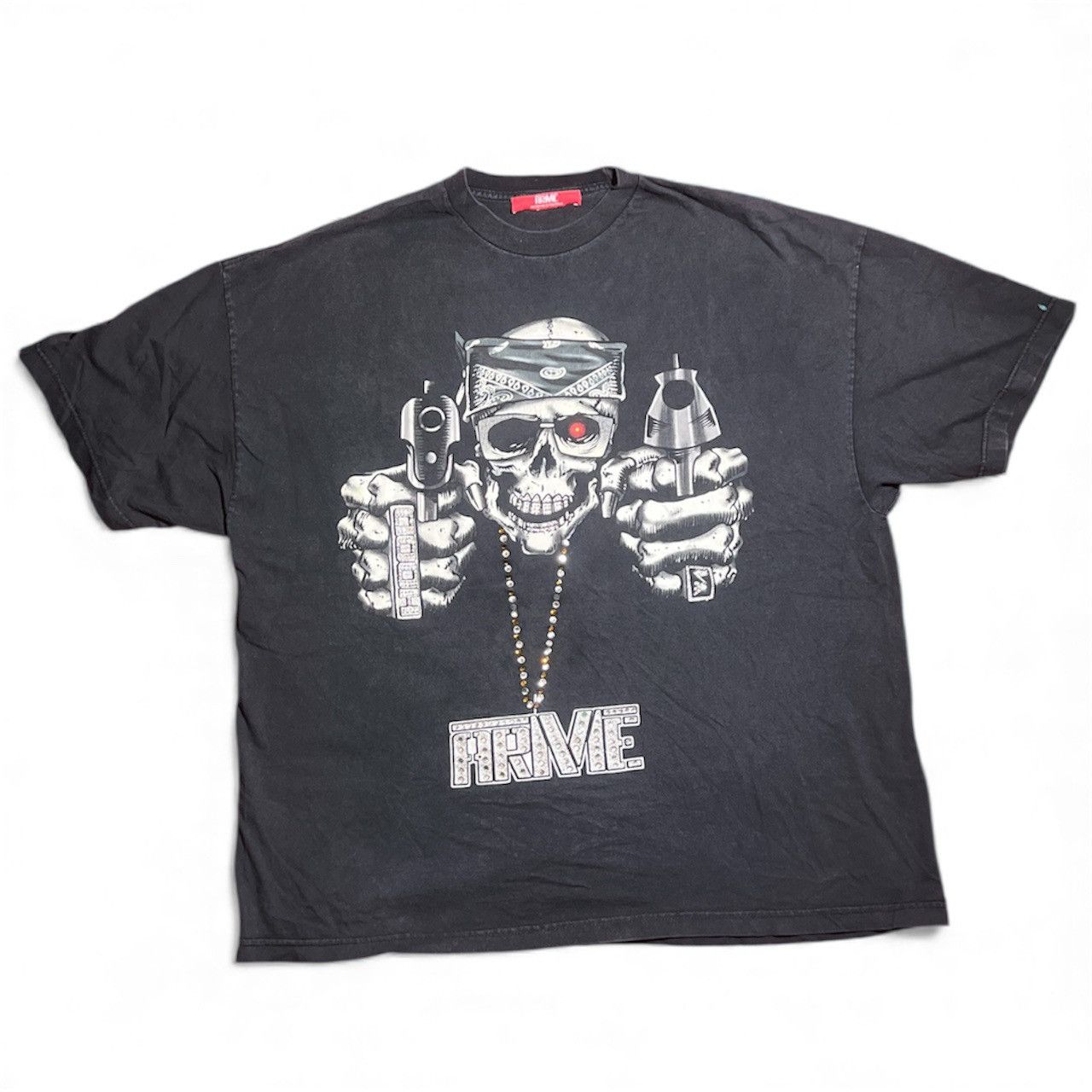 🔥 VINTAGE RHINESTONE “WELCOME TO THE HOOD” GRAPHIC TEE