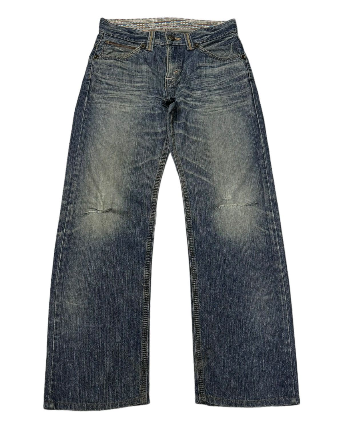 14th Addiction × Edwin × If Six Was Nine Vintage Baggy Edwin XU Distressed Denim Jeans Size US 31 - 1 Thumbnail
