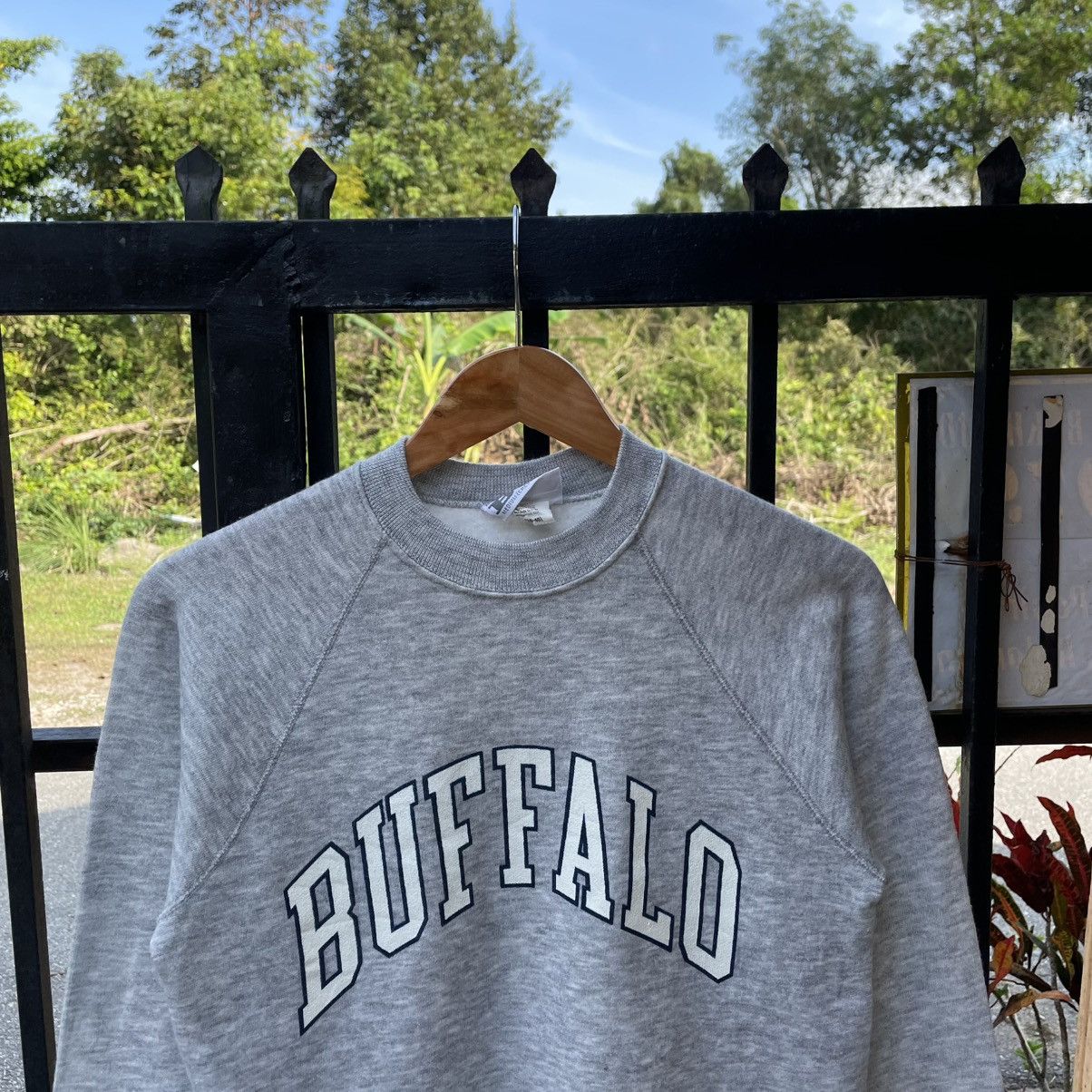Vintage 🔥Vintage 80s BUFFALO Big Spellout Crewneck Jumper Sweatshirt Size US XS / EU 42 / 0 - 4 Thumbnail