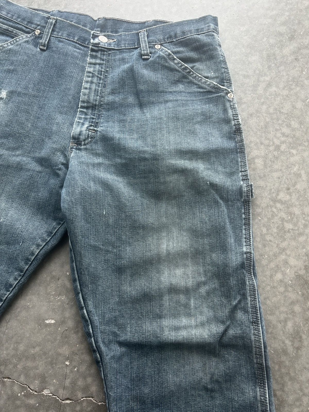 Vintage × Wrangler Vintage Y2K Carhartt Style Carpenter Denim Jeans Baggy Size US 34 / EU 50 - 3 Thumbnail