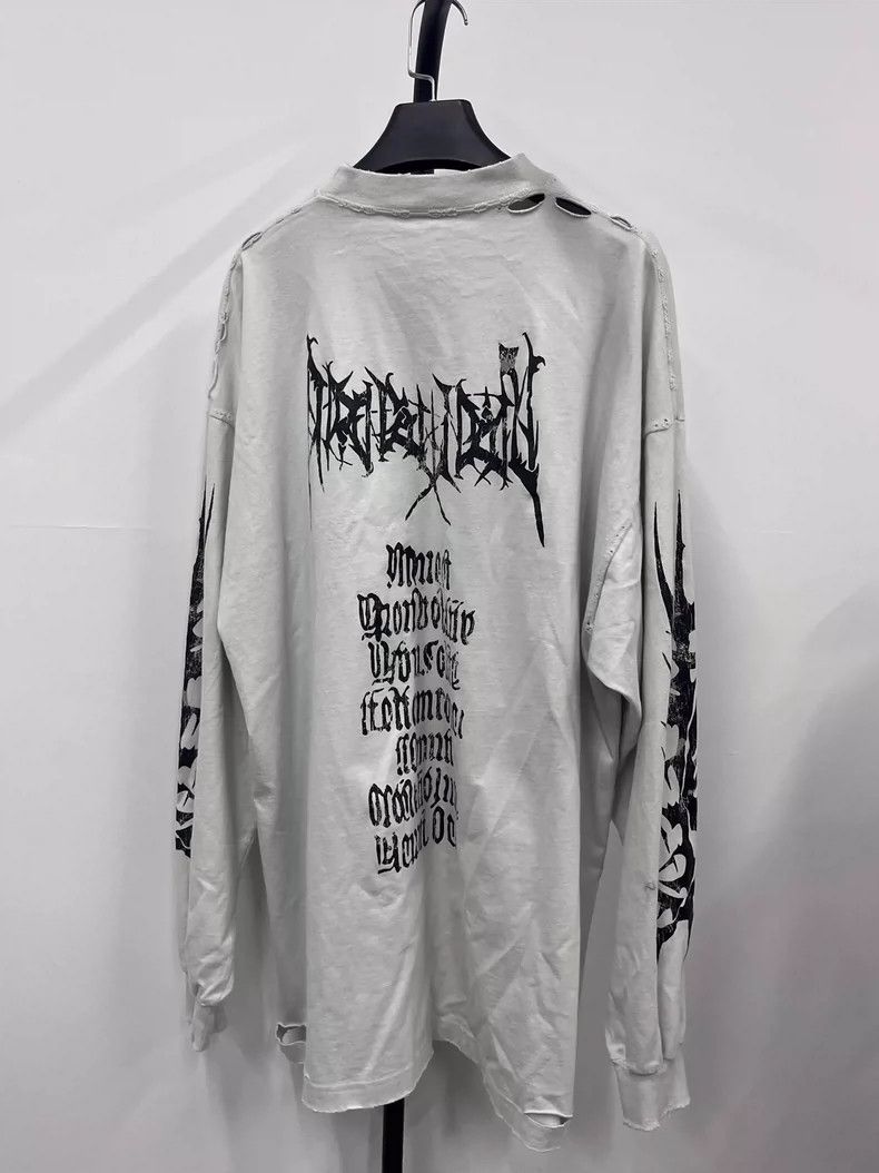 Balenciaga Balenciaga 25ss Sanskrit Long Sleeve 2504-Nextarrow Size US M / EU 48-50 / 2 - 2 Thumbnail