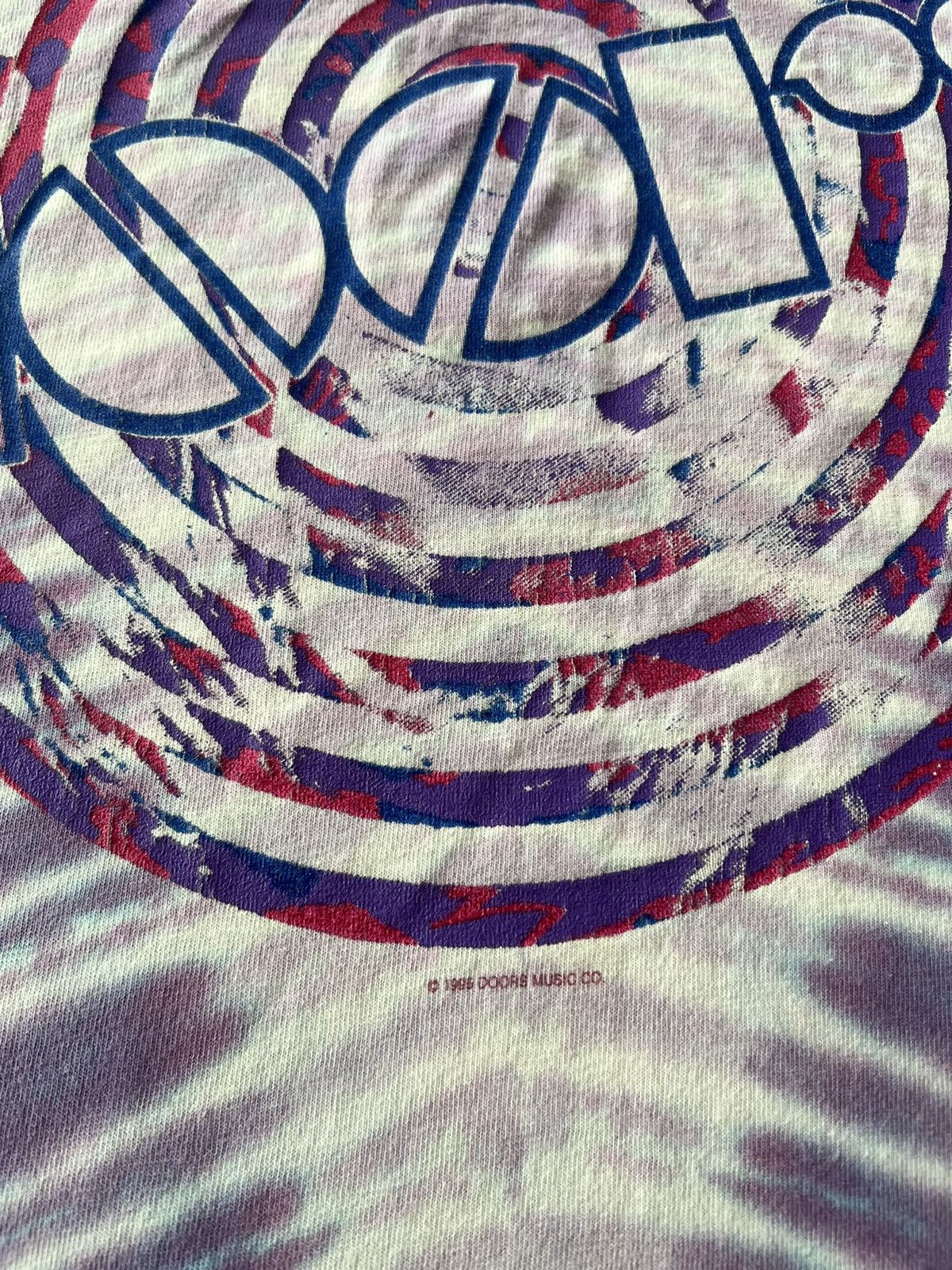 Band Tees Vintage 1995 The Doors Jim Morrison Tie Dye T-shirt Size US XL / EU 56 / 4 - 6 Thumbnail