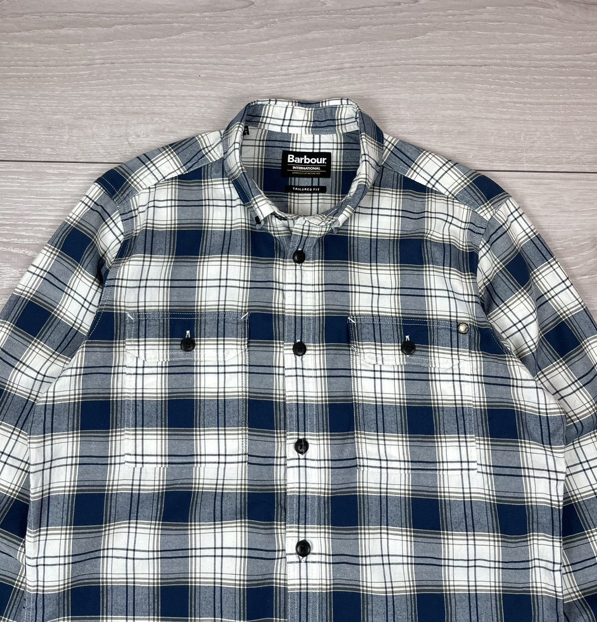 Barbour Barbour International Tailored Flannel Checkered Shirt Size US M / EU 48-50 / 2 - 5 Thumbnail