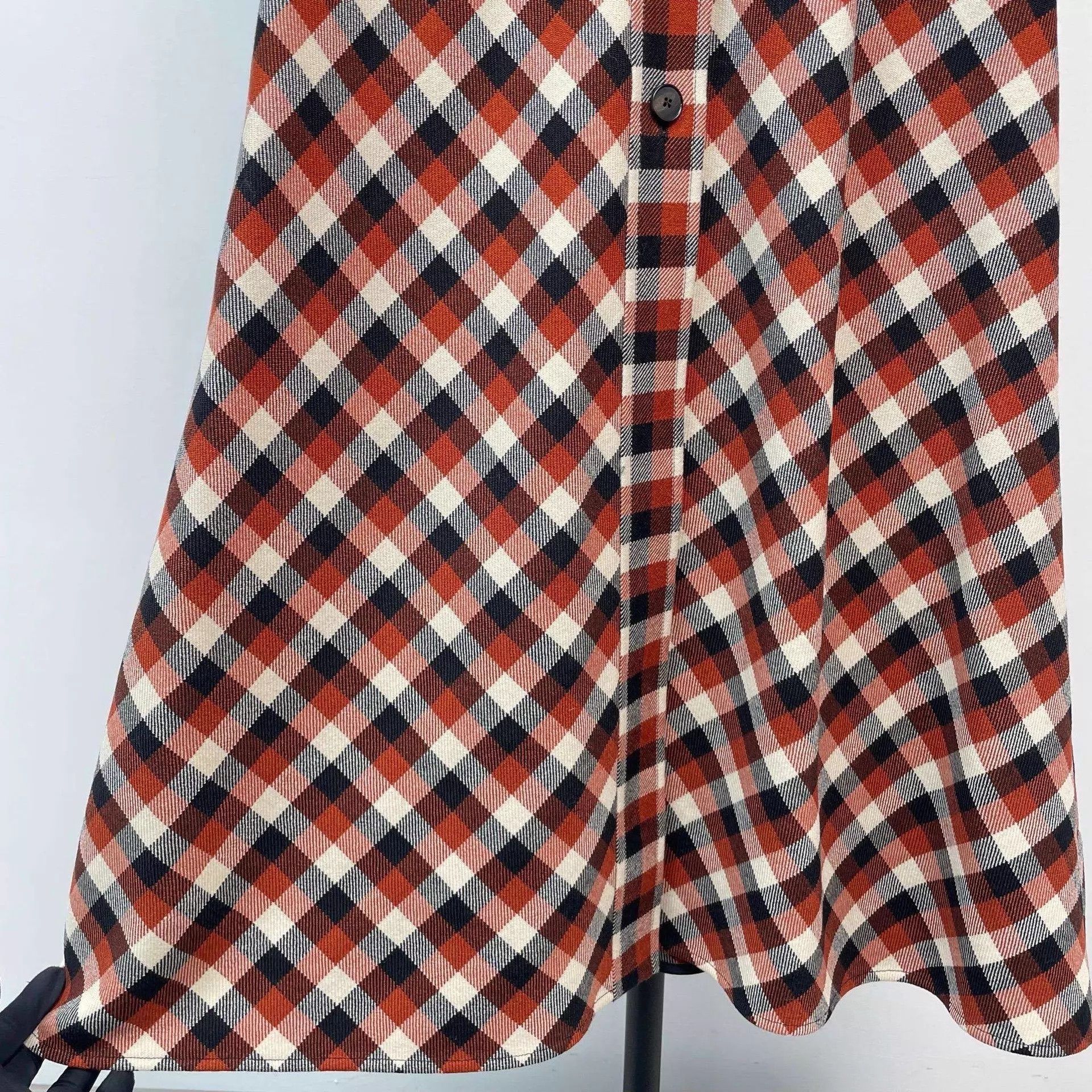 Dior DIOR Sleeveless Plaid Red-Black Color-Blocked Dress 34 Size XS / US 0-2 / IT 36-38 - 7 Thumbnail