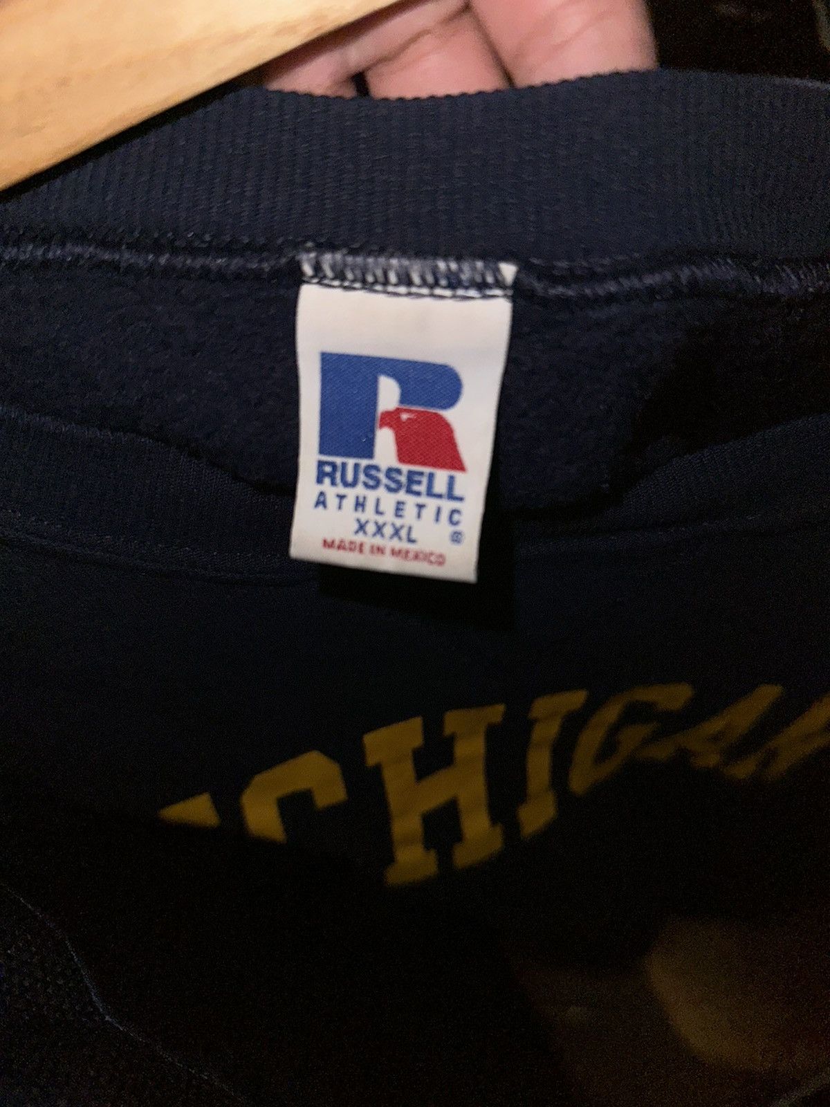 Russell Athletic Vintage Russell Navy blue University of Michigan sweatshirt Size US XL / EU 56 / 4 - 4 Thumbnail