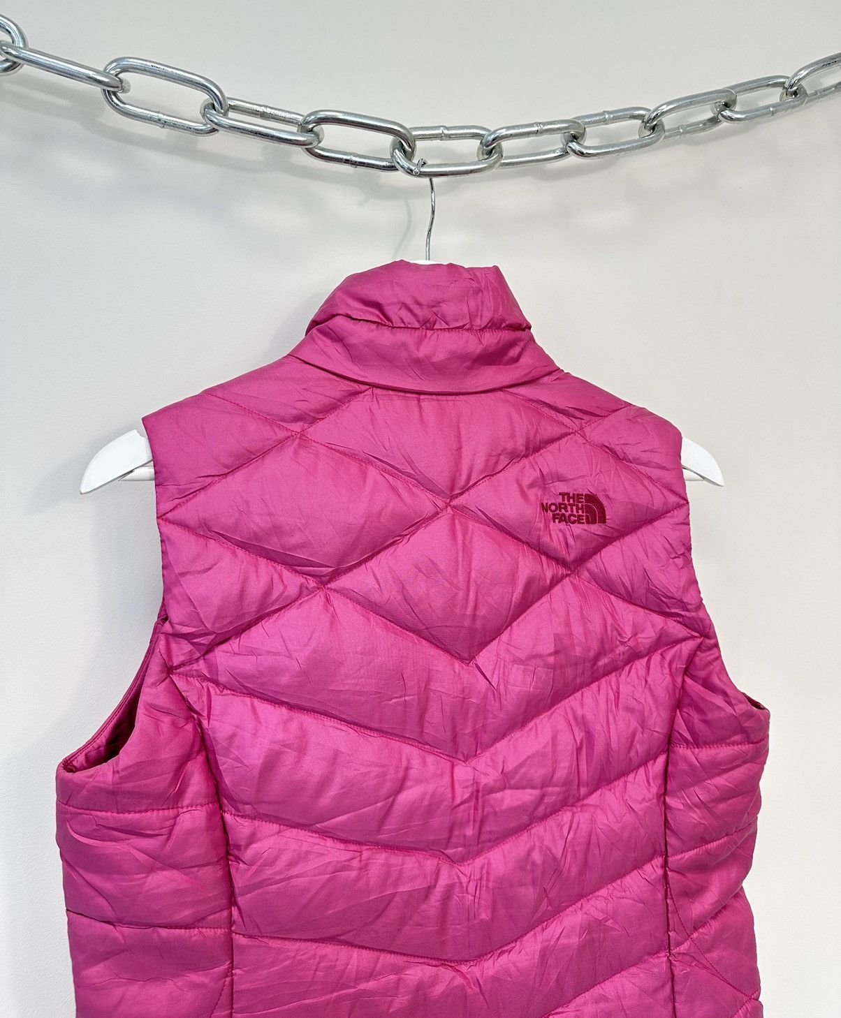 The North Face Vintage The North Face 550 Pink Hype Puffer Down Vest Size M / US 6-8 / IT 42-44 - 2 Thumbnail