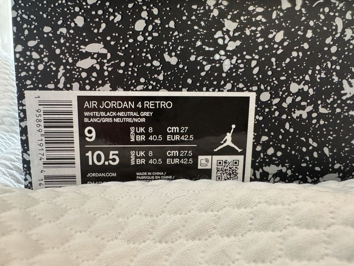 Nike Jordan 4 Retro Military Black Size US 9 / EU 42 - 7 Thumbnail
