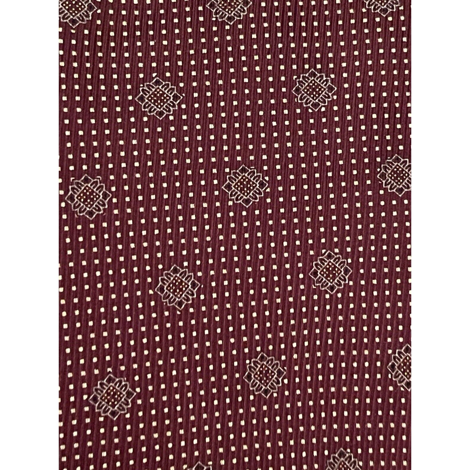 Nautica Nautica Burgundy Silk Mens NeckTie Made In Costa Rica Size ONE SIZE - 9 Thumbnail