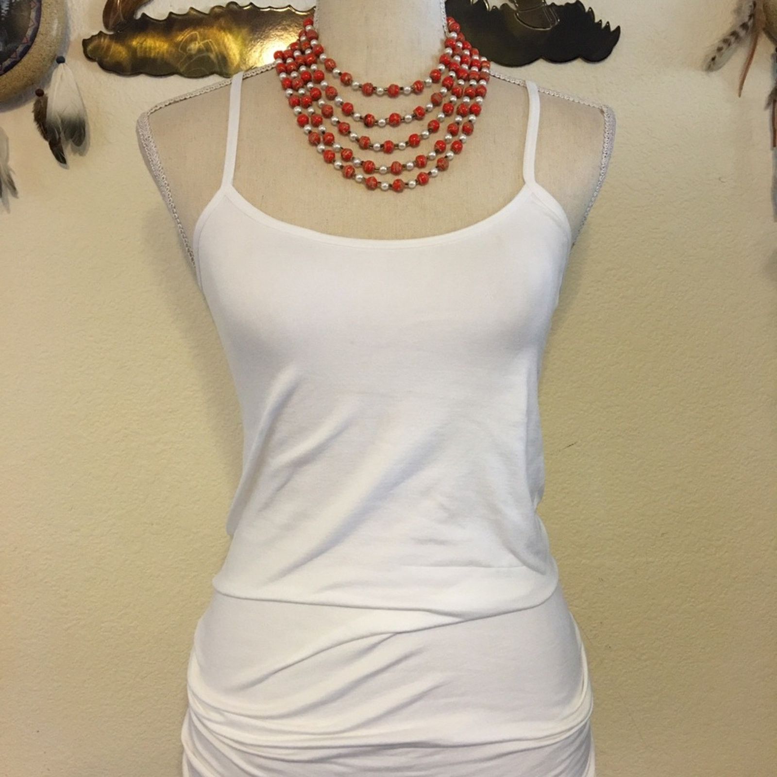 Vintage Vintage multi strand sparkle painted bead necklace Size ONE SIZE - 4 Thumbnail