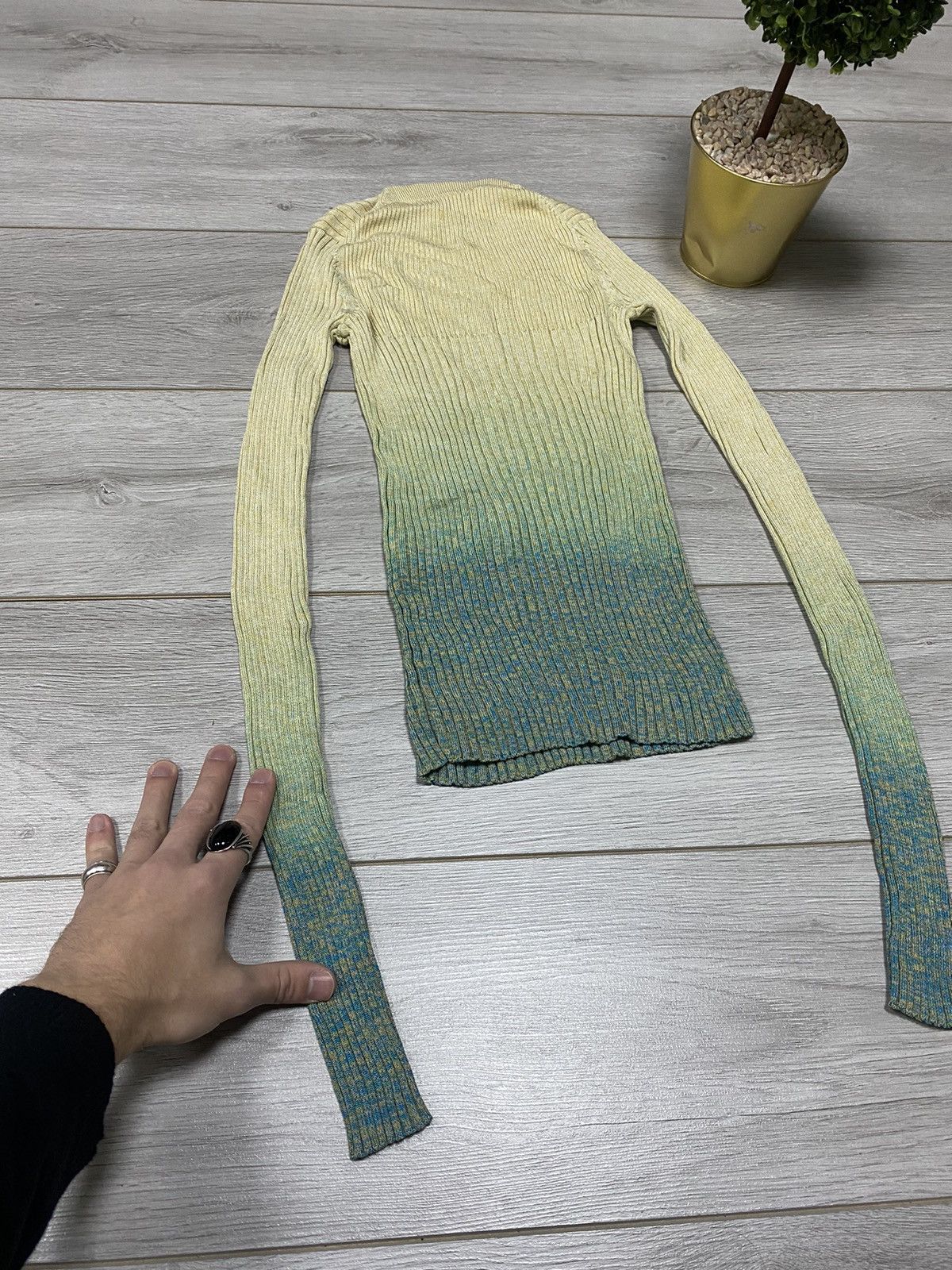 Acne Studios Acne Studios Rasha Mouline pocket gradient sweater Size XS / US 0-2 / IT 36-38 - 8 Thumbnail
