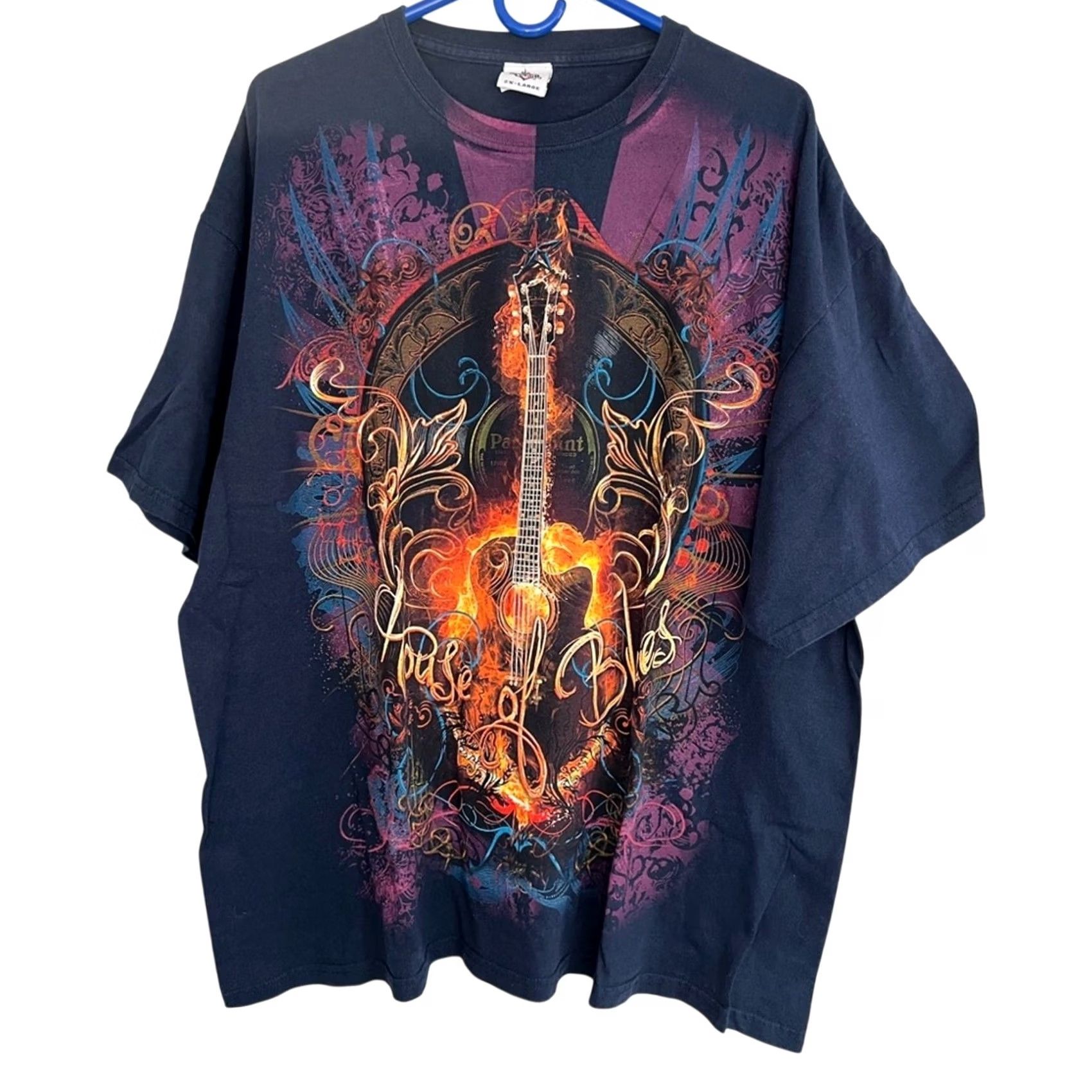 Vintage MENS House Of Blues Orlando AOP Guit ar Print Y2K Shirt 2XL All Over Print Ladies? Size US XXL / EU 58 / 5 - 3 Thumbnail