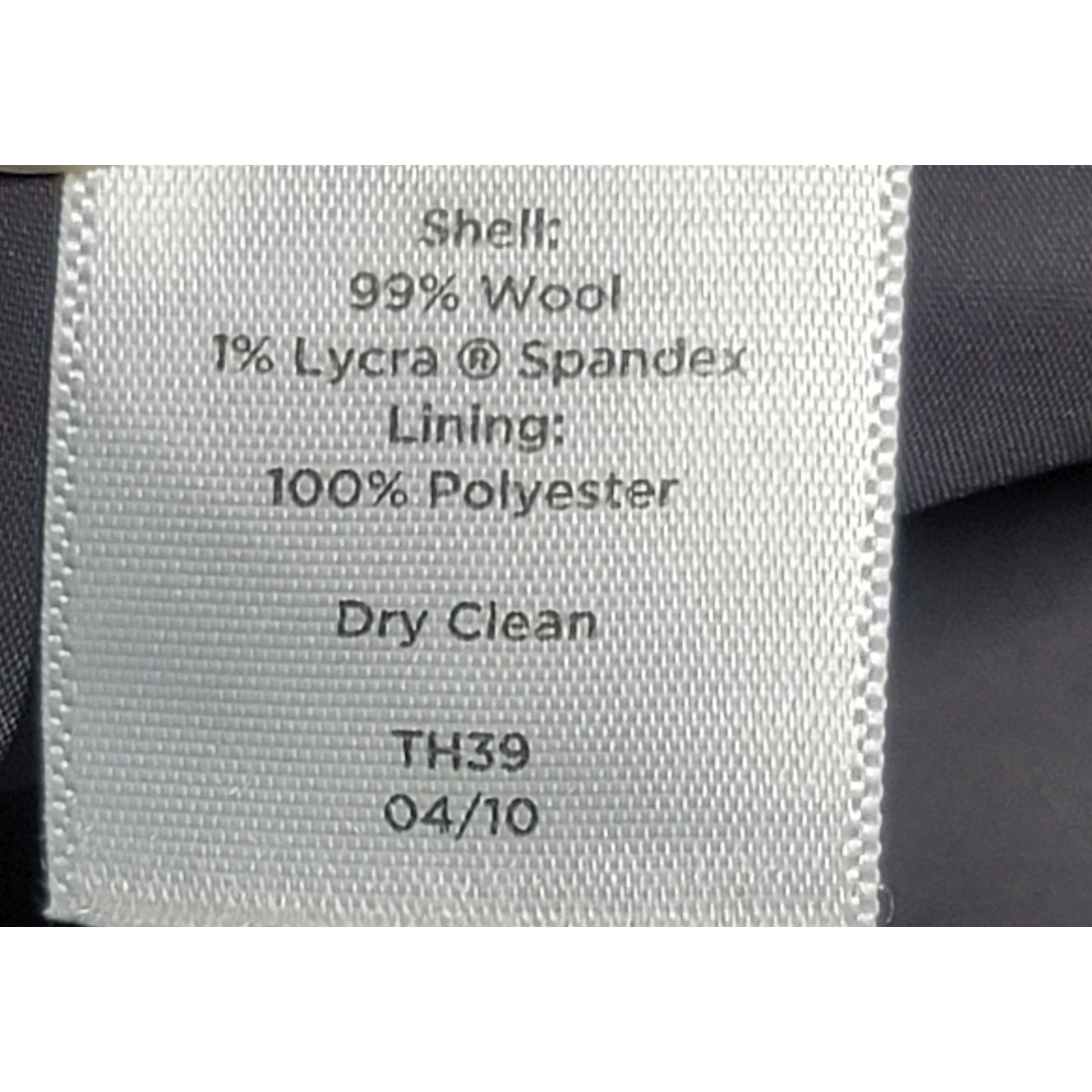 Other Talbots Gray Flat Front Dress Pant Medium Lined Straight Leg Size 34" / US 12 / IT 48 - 4 Thumbnail