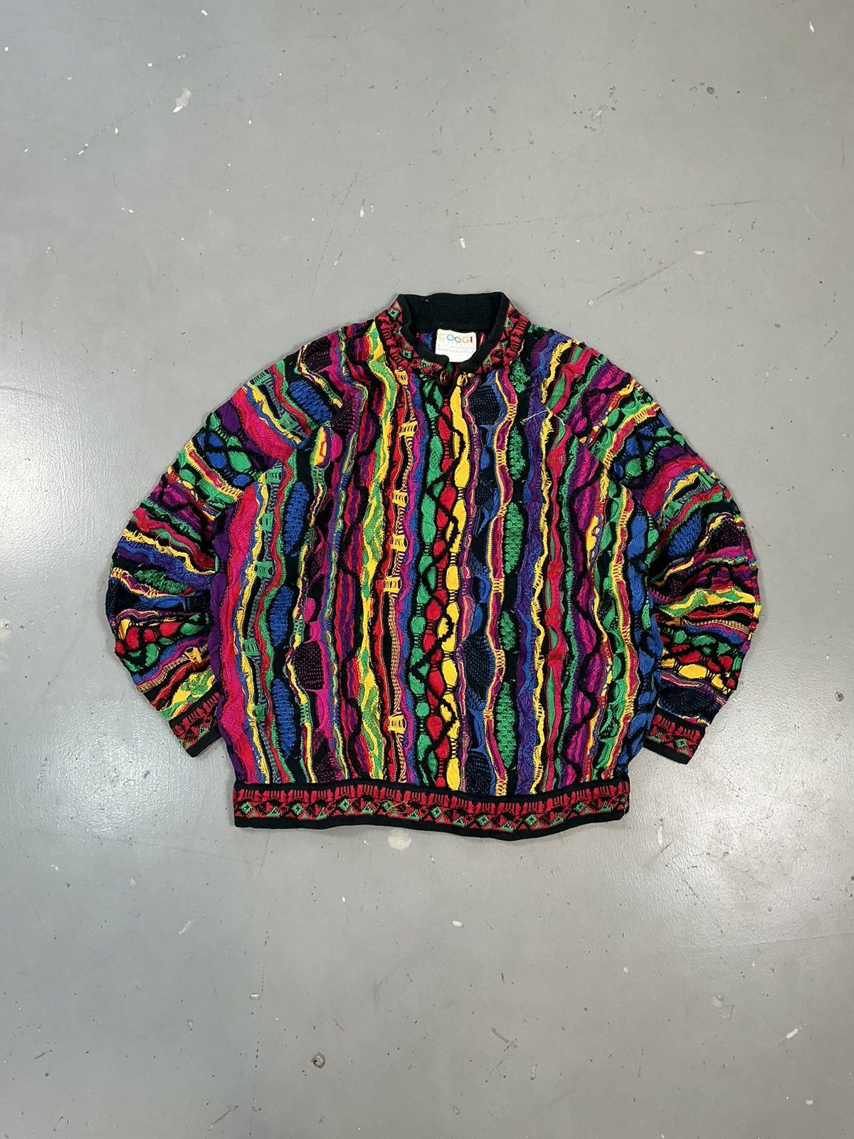 Rare Vintage Coogi 3D cable knit wear sweater