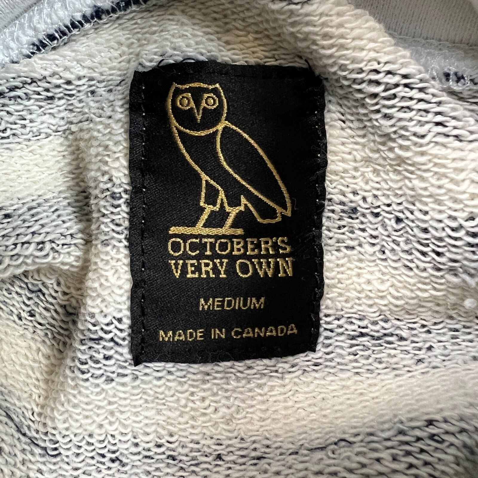 Drake × October's Very Own Octobers Very Own Hoodie Medium OVO Owl Striped Pullover Size US M / EU 48-50 / 2 - 8 Thumbnail