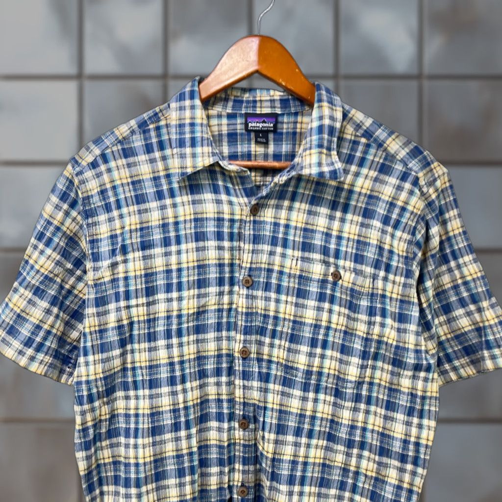 Patagonia VINTAGE Patagonia Plaid Button Up Organic Cotton Shirt Large Size US L / EU 52-54 / 3 - 1 Thumbnail