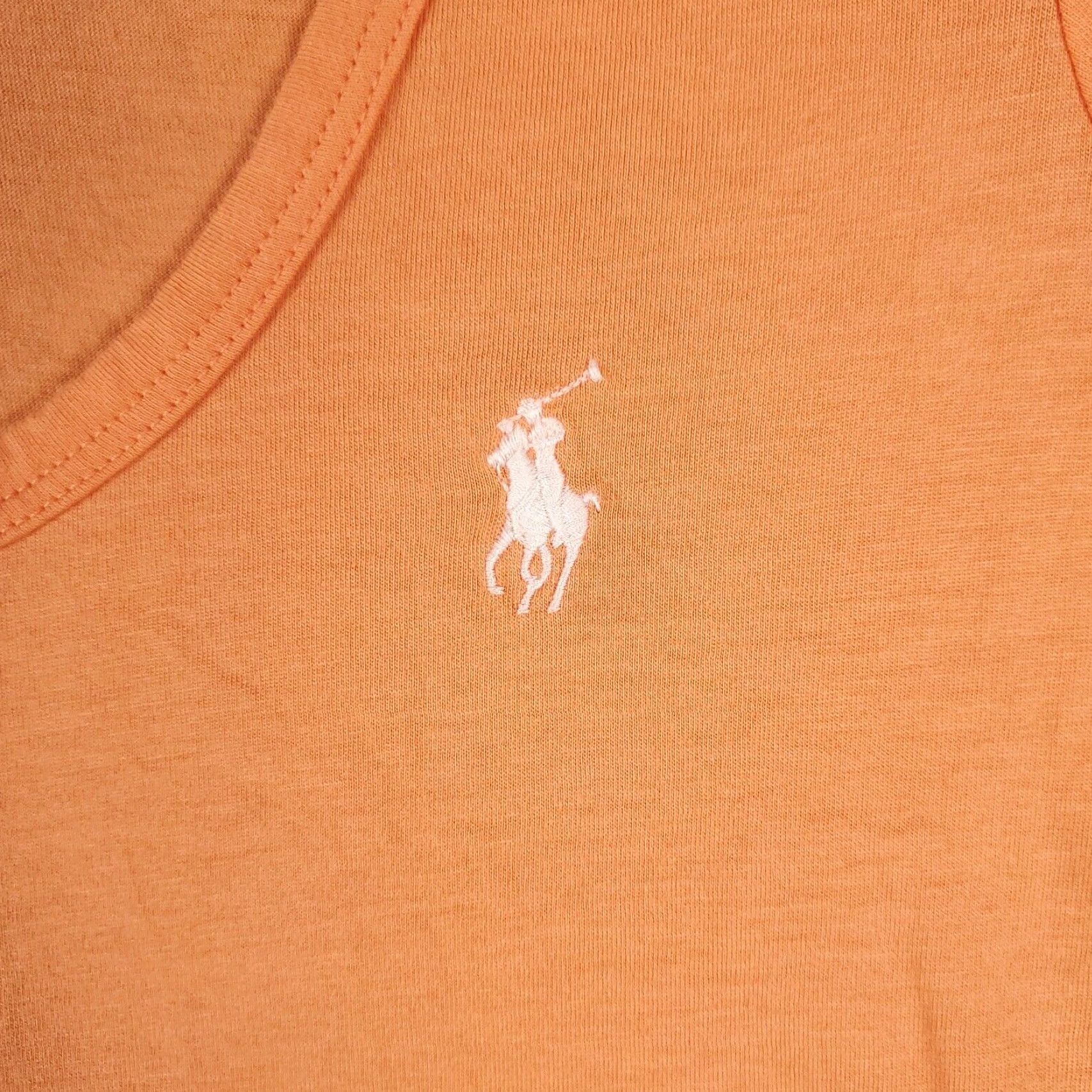 Polo Ralph Lauren Ralph Lauren T Shirt Womens Size Medium Orange Casual Short Sleeve Ladies * Size S / US 4 / IT 40 - 2 Thumbnail