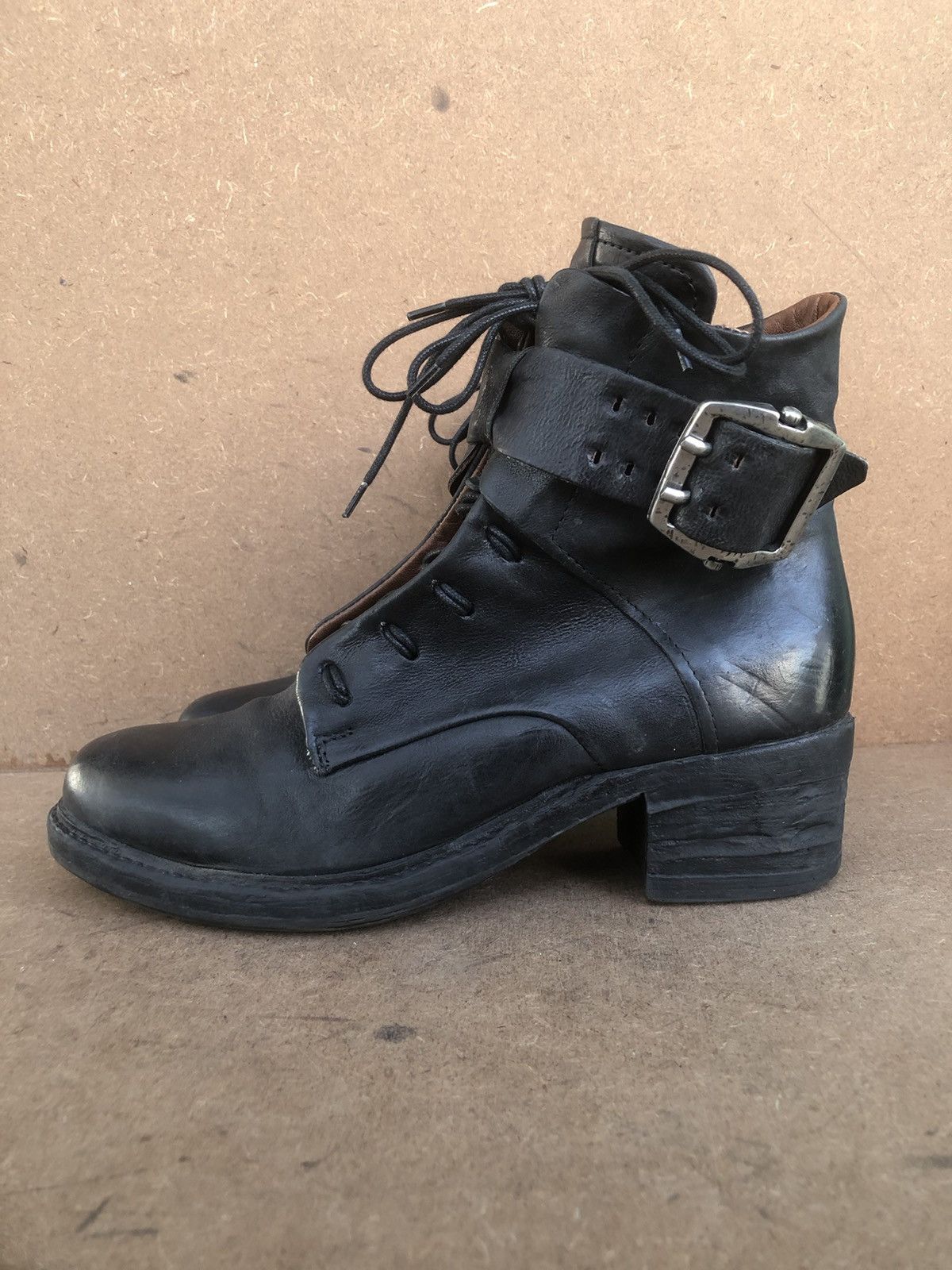 A.S.98 A.S 98 Black Calfskin Leather Women’s Boots Size 40 Size US 9 / IT 39 - 4 Thumbnail