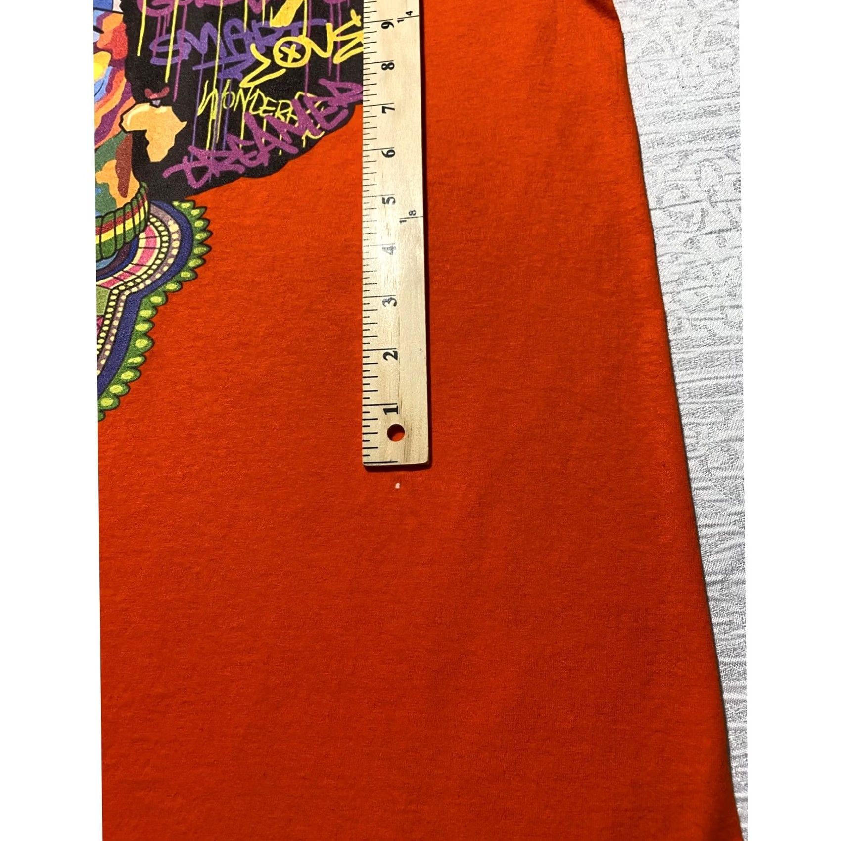 Fruit Of The Loom Fruit of the Loom Orange Afrocentric Black Beauty Graphic T-Shirt Large Cotton Size US L / EU 52-54 / 3 - 2 Thumbnail