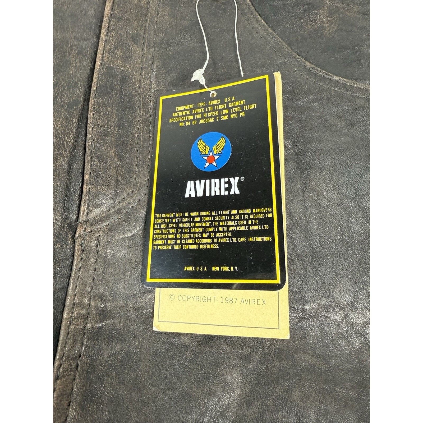 Avirex Women’s Vintage AVIREX Leather Skirt Size Small 1987 Size 24" / US 00 / IT 34 - 3 Thumbnail
