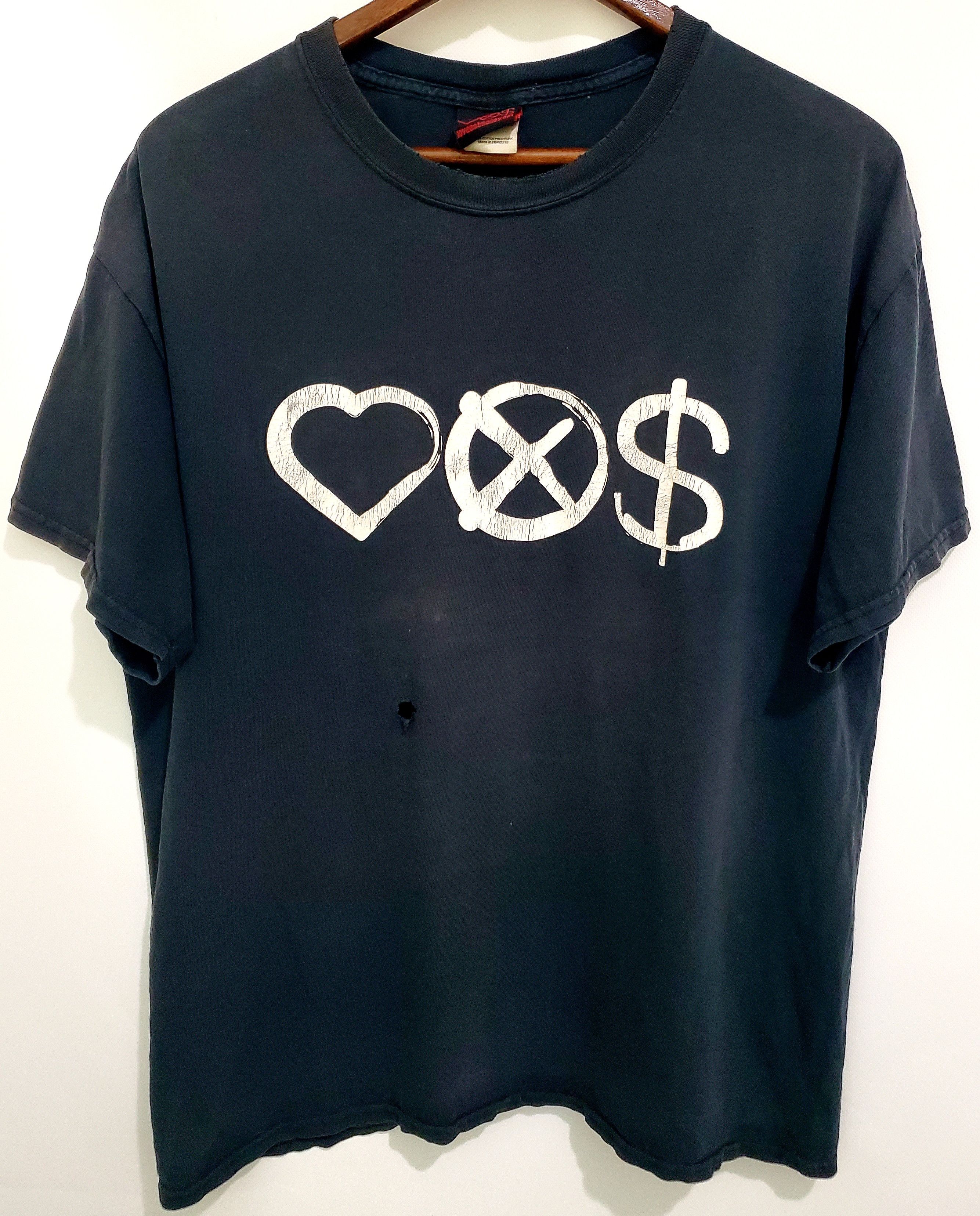 Band Tees × Vintage Vintage v2k Love Not Money Tshirt size L Size US L / EU 52-54 / 3 - 1 Thumbnail