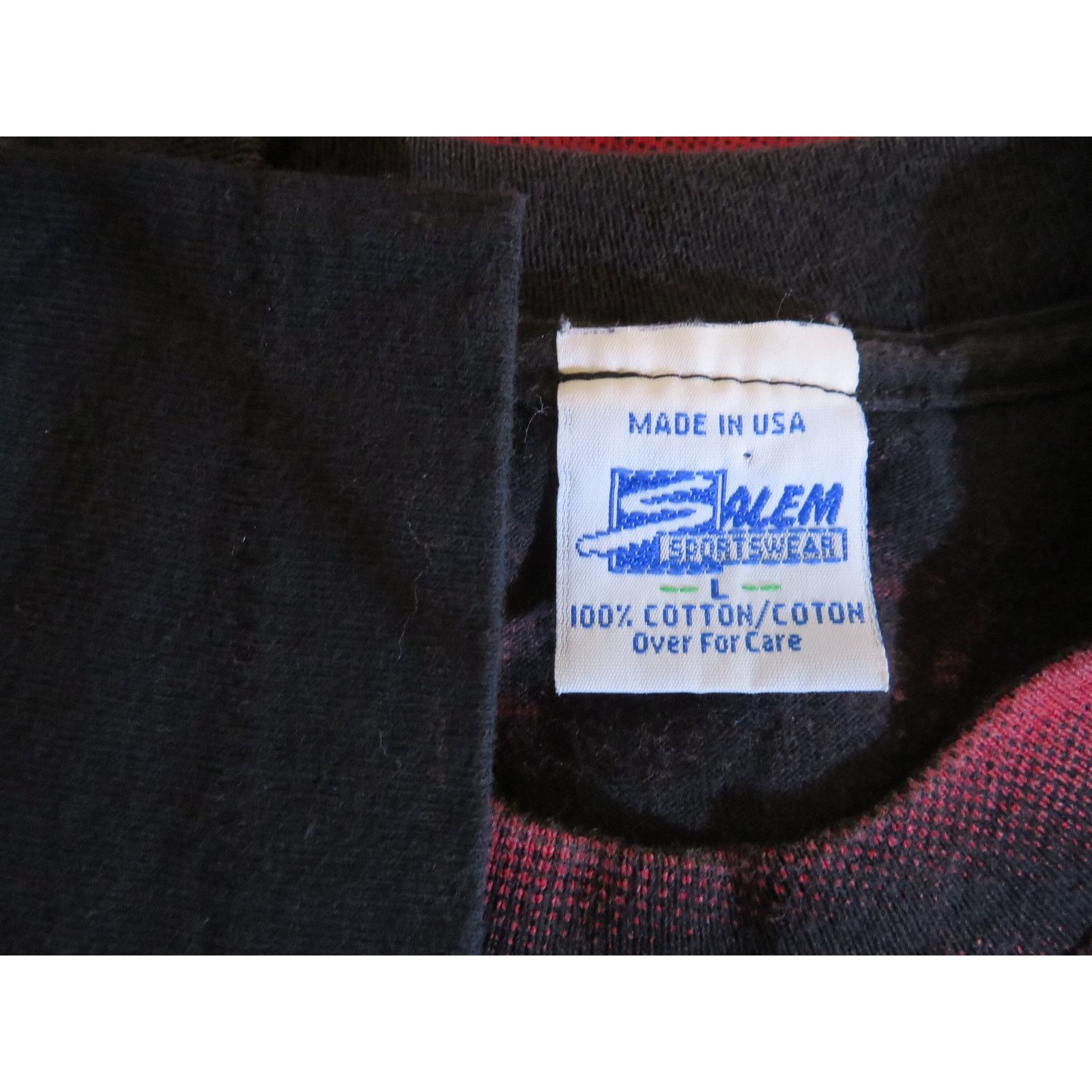 Salem Sportswear 90s Chicago Bulls T-Shirt NBA Black Salem Sportswear Sz L Size US L / EU 52-54 / 3 - 4 Thumbnail
