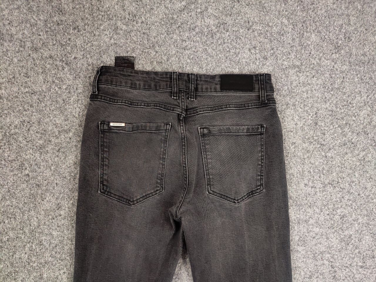 Represent Clo. Represent Design black distressed Denim Jeans Slim Fit Size US 32 / EU 48 - 10 Thumbnail
