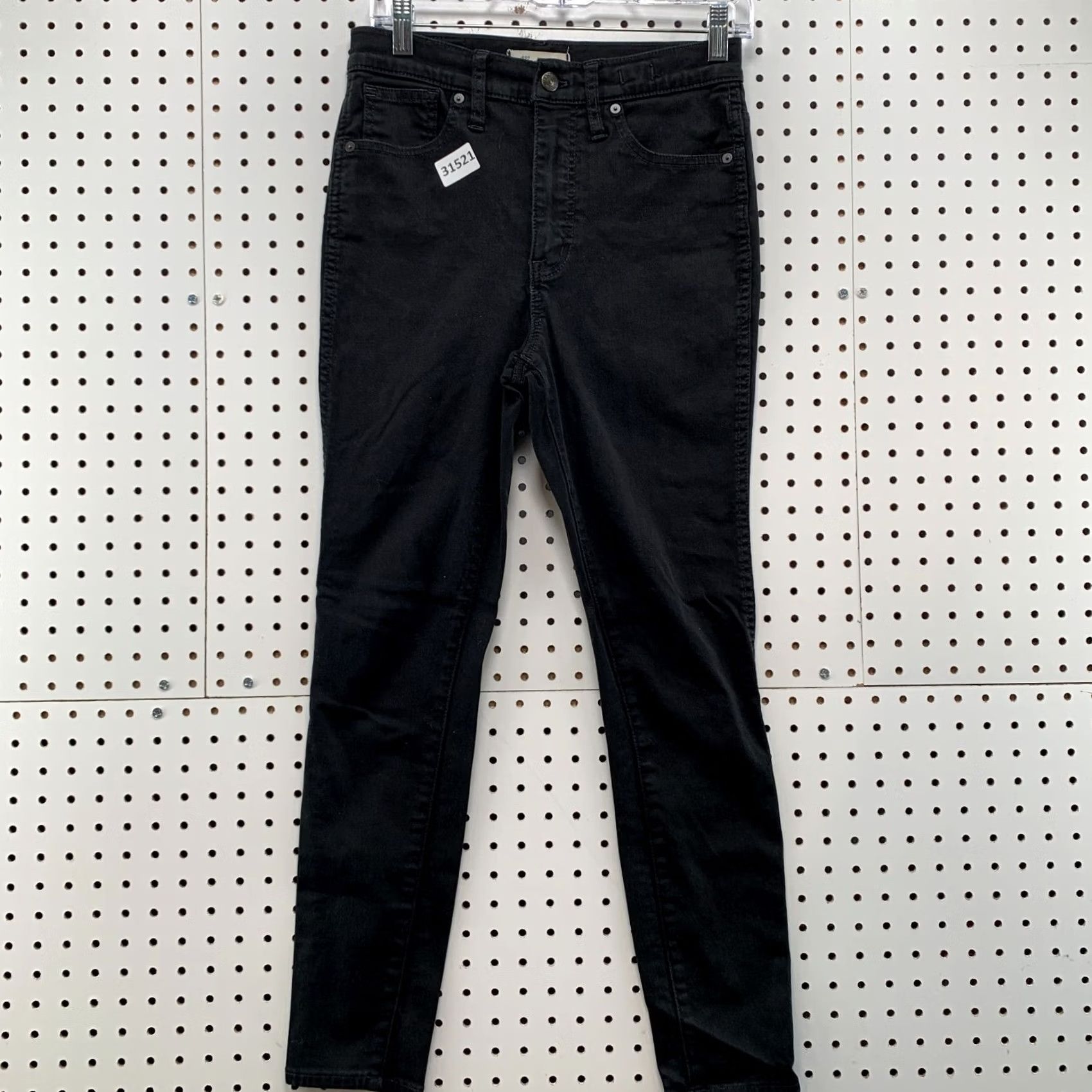 Madewell Madewell Black Skinny Denim Jeans Womens Size 28x26.5 10” High Rise Size 28" / US 6 / IT 42 - 2 Thumbnail