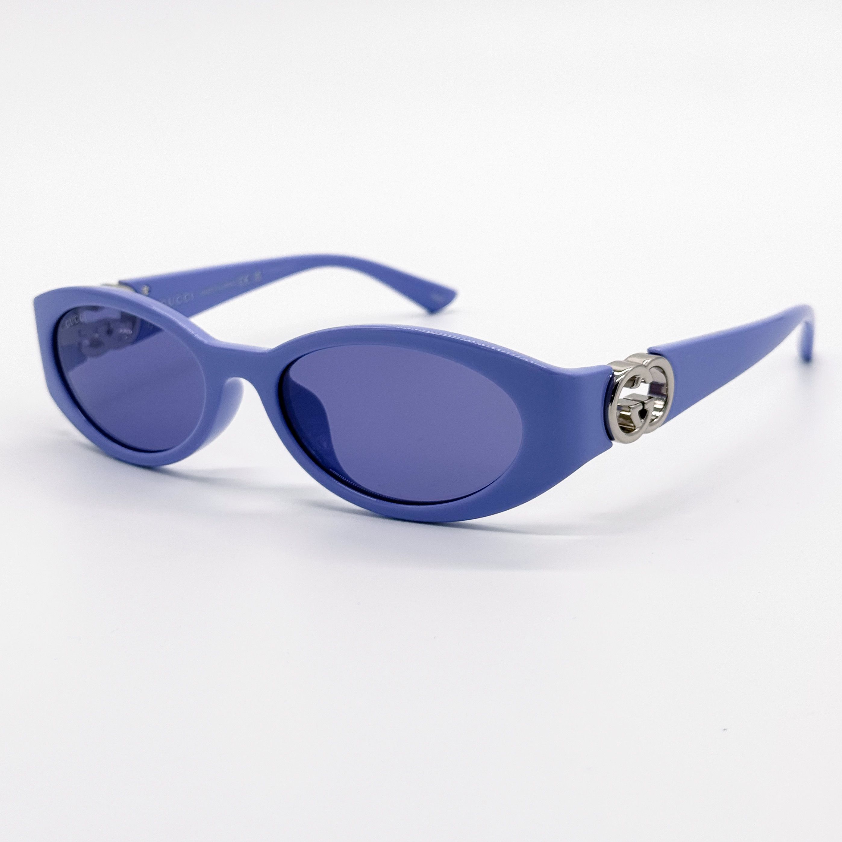Gucci NEW GUCCI SUNGLASSES WOMEN OVAL PURPLE GUCCI GG1662SA 003 Size ONE SIZE - 3 Thumbnail