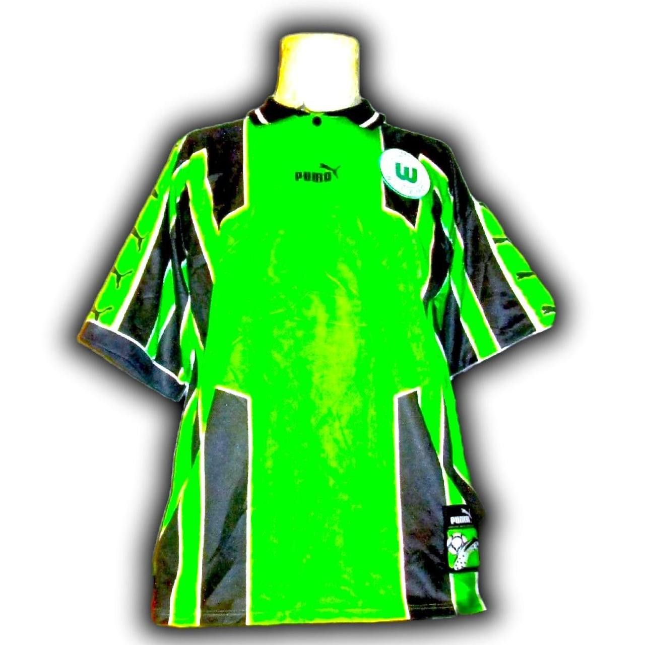 Puma Vfl Wolfsburg Germany 1998 1999 Home Shirt Jersey Size US XL / EU 56 / 4 - 3 Thumbnail