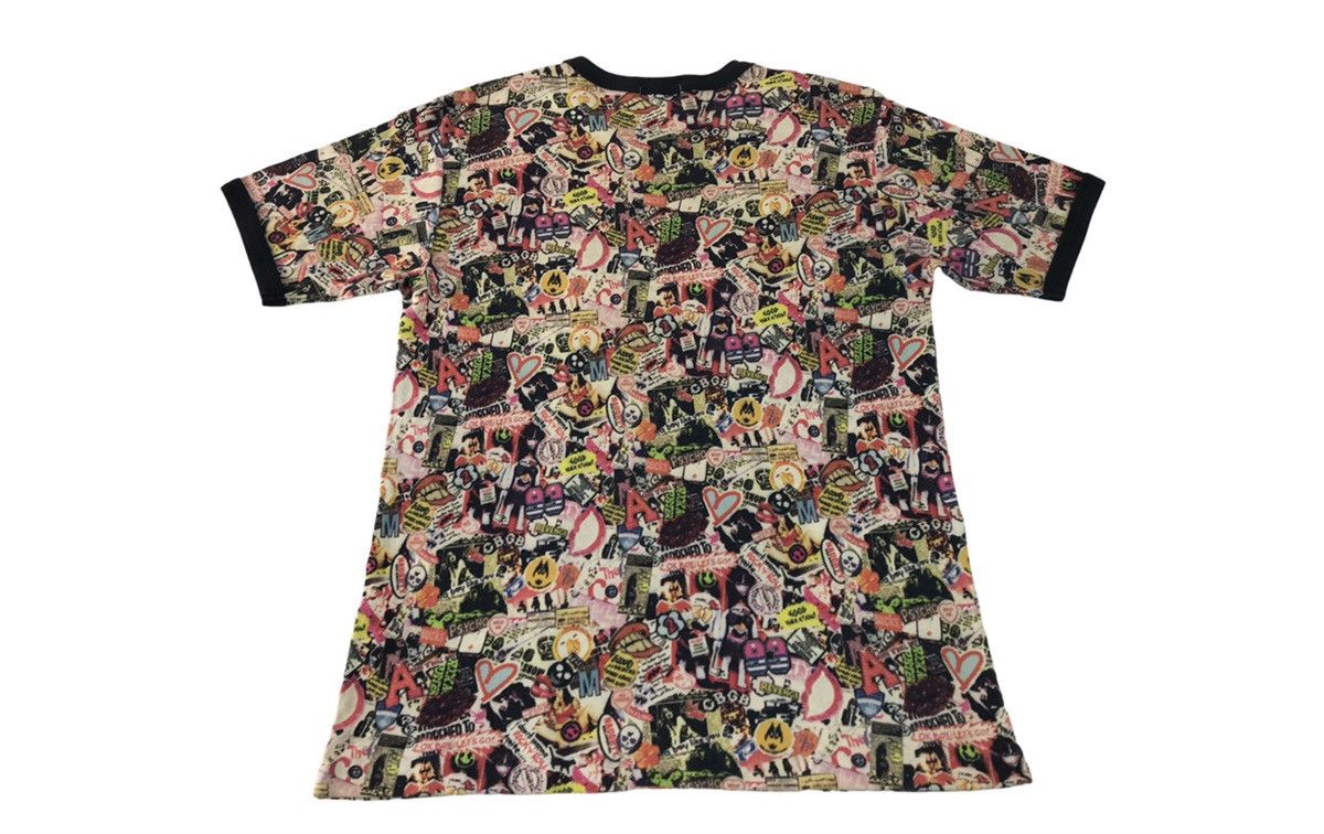 Vintage World Wide Love Sticker Style Over Printed Logo Tee Size US M / EU 48-50 / 2 - 2 Thumbnail
